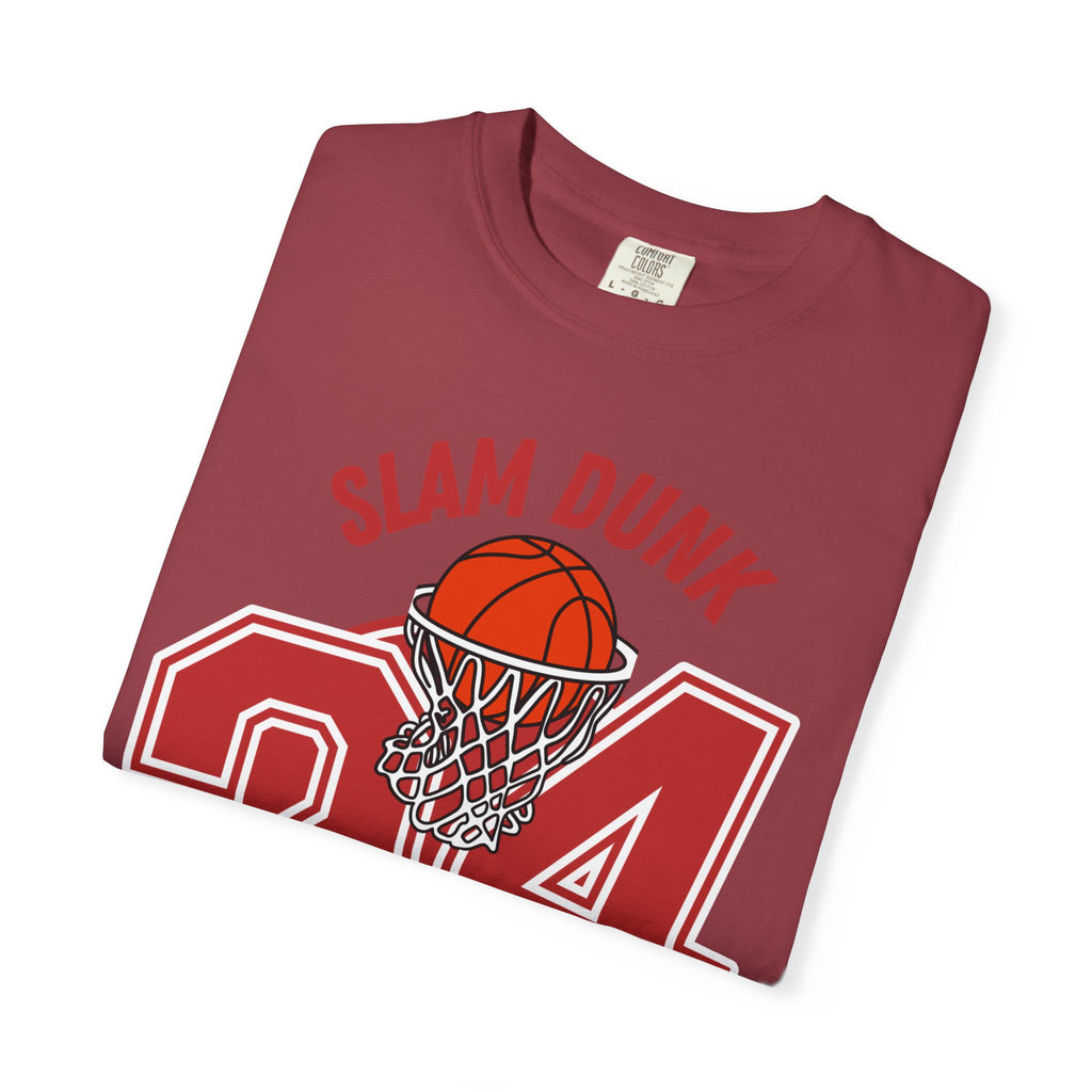 Slam Dunk Basketball T-Shirt – Unisex Garment-Dyed Tee