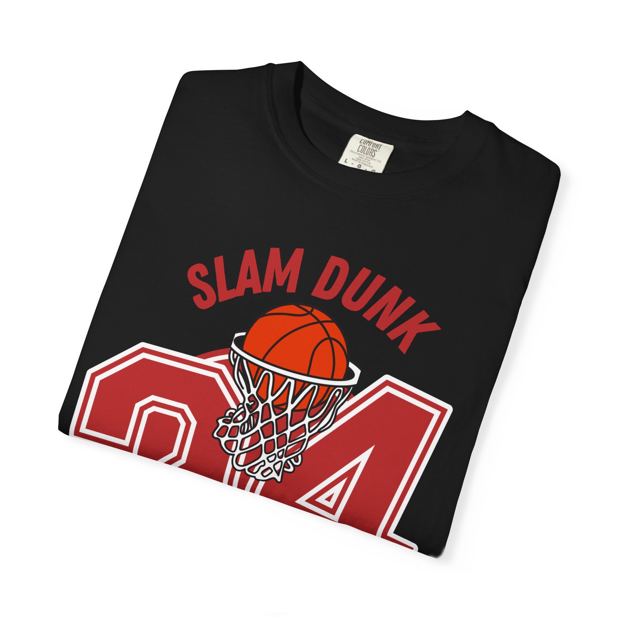 Slam Dunk Basketball T-Shirt – Unisex Garment-Dyed Tee