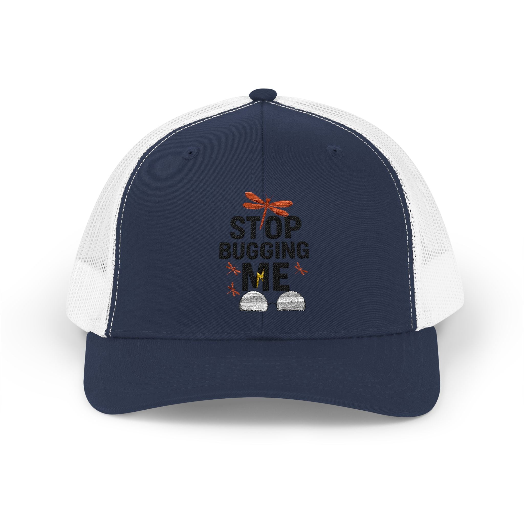 Funny Trucker Cap - Stop Bugging Me Hat, Gift for Him, Casual Style, Outdoor Fun, Adjustable Snapback Cap