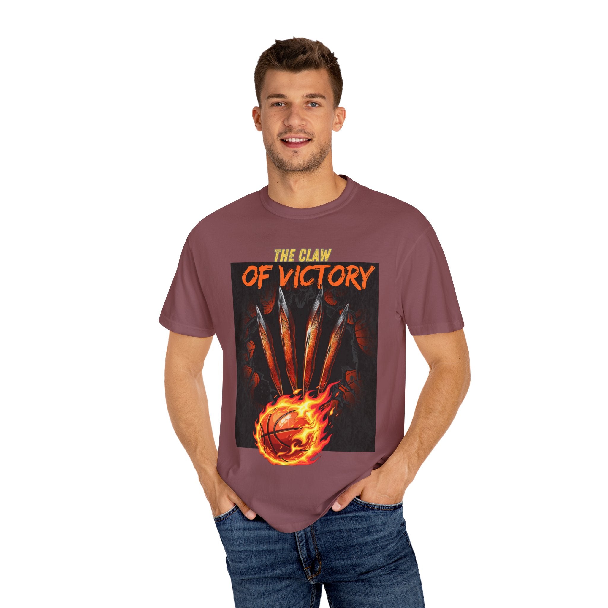 The Claw of Victory – Fierce Basketball Power DesignVictory Basketball Graphic T-Shirt