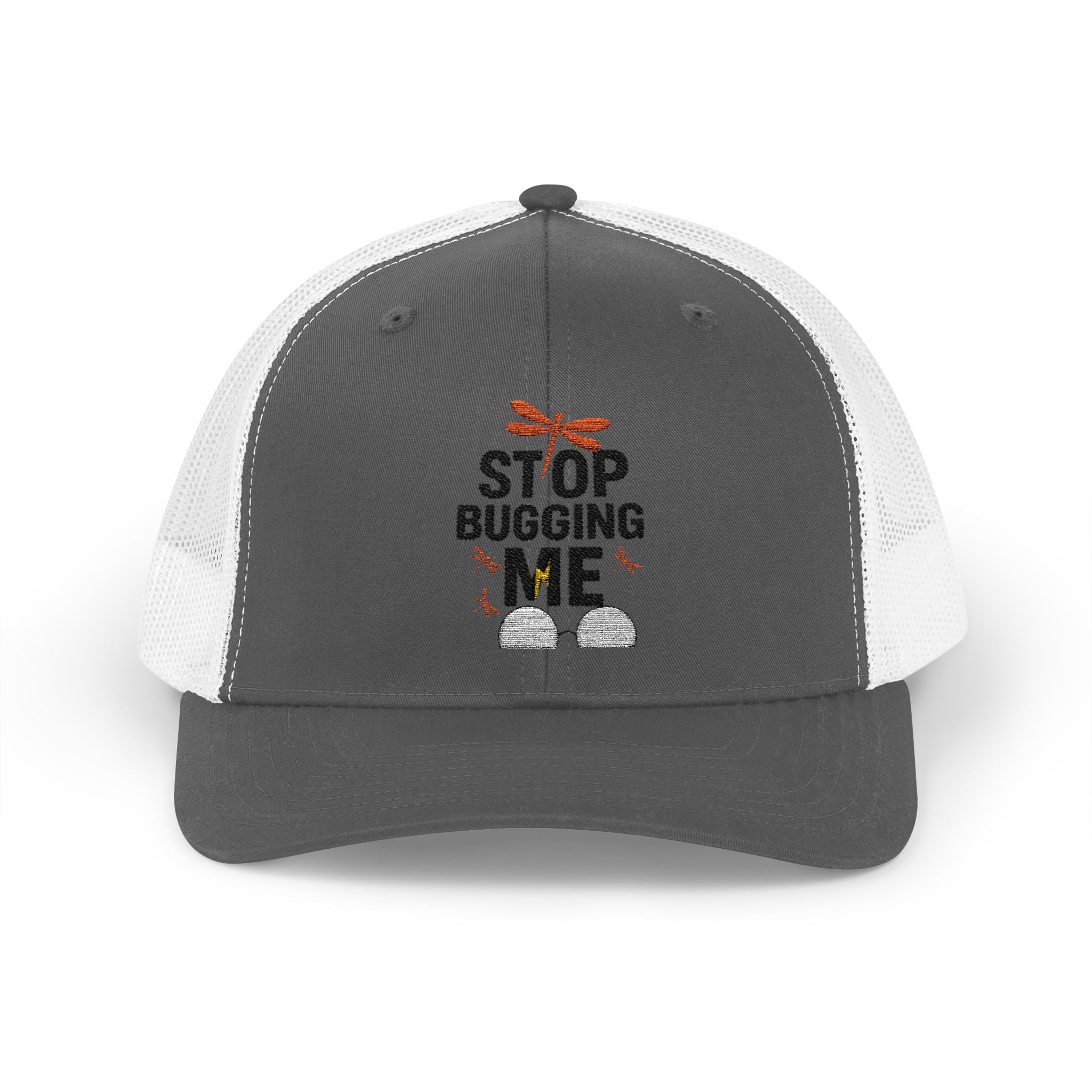 Funny Trucker Cap - Stop Bugging Me Hat, Gift for Him, Casual Style, Outdoor Fun, Adjustable Snapback Cap