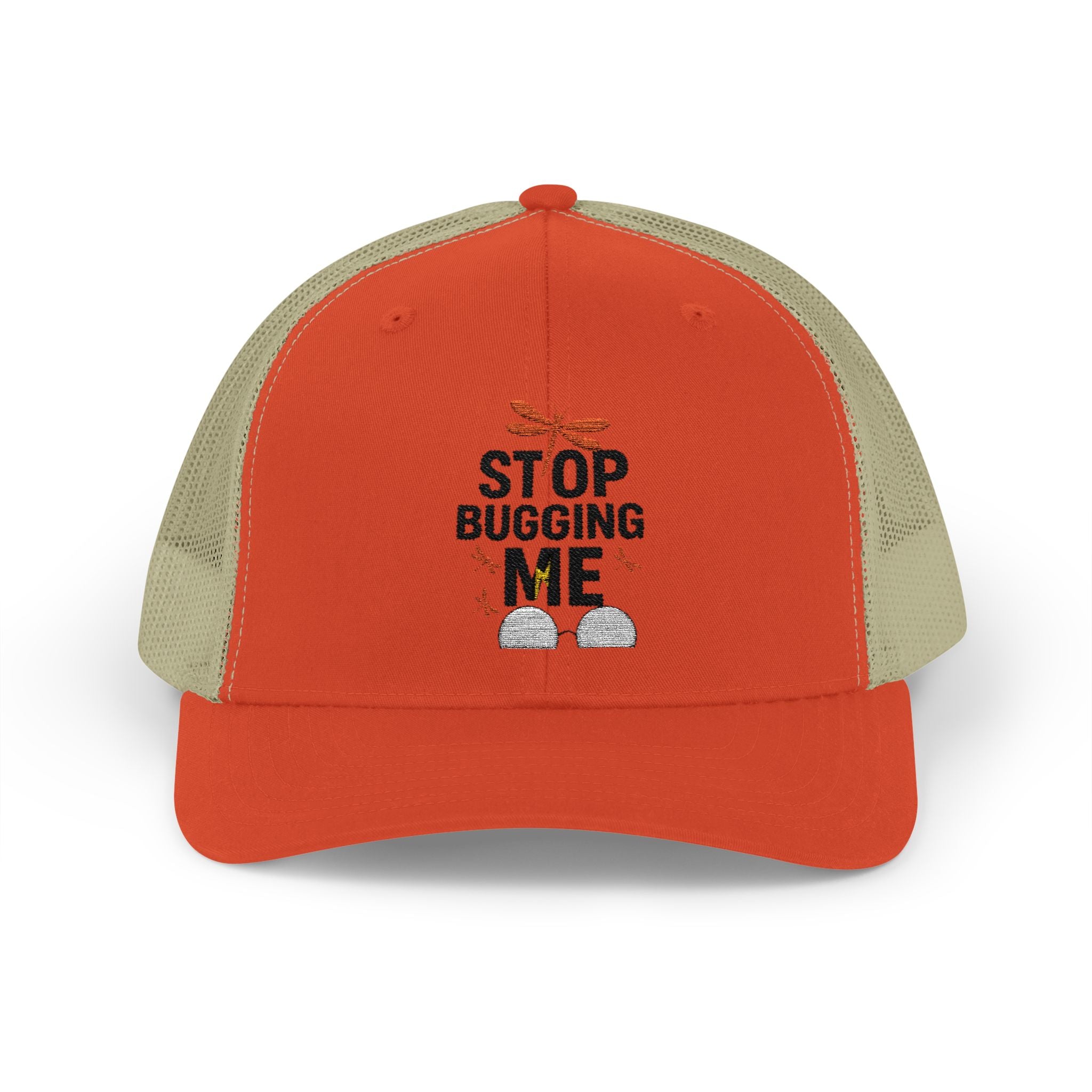 Funny Trucker Cap - Stop Bugging Me Hat, Gift for Him, Casual Style, Outdoor Fun, Adjustable Snapback Cap