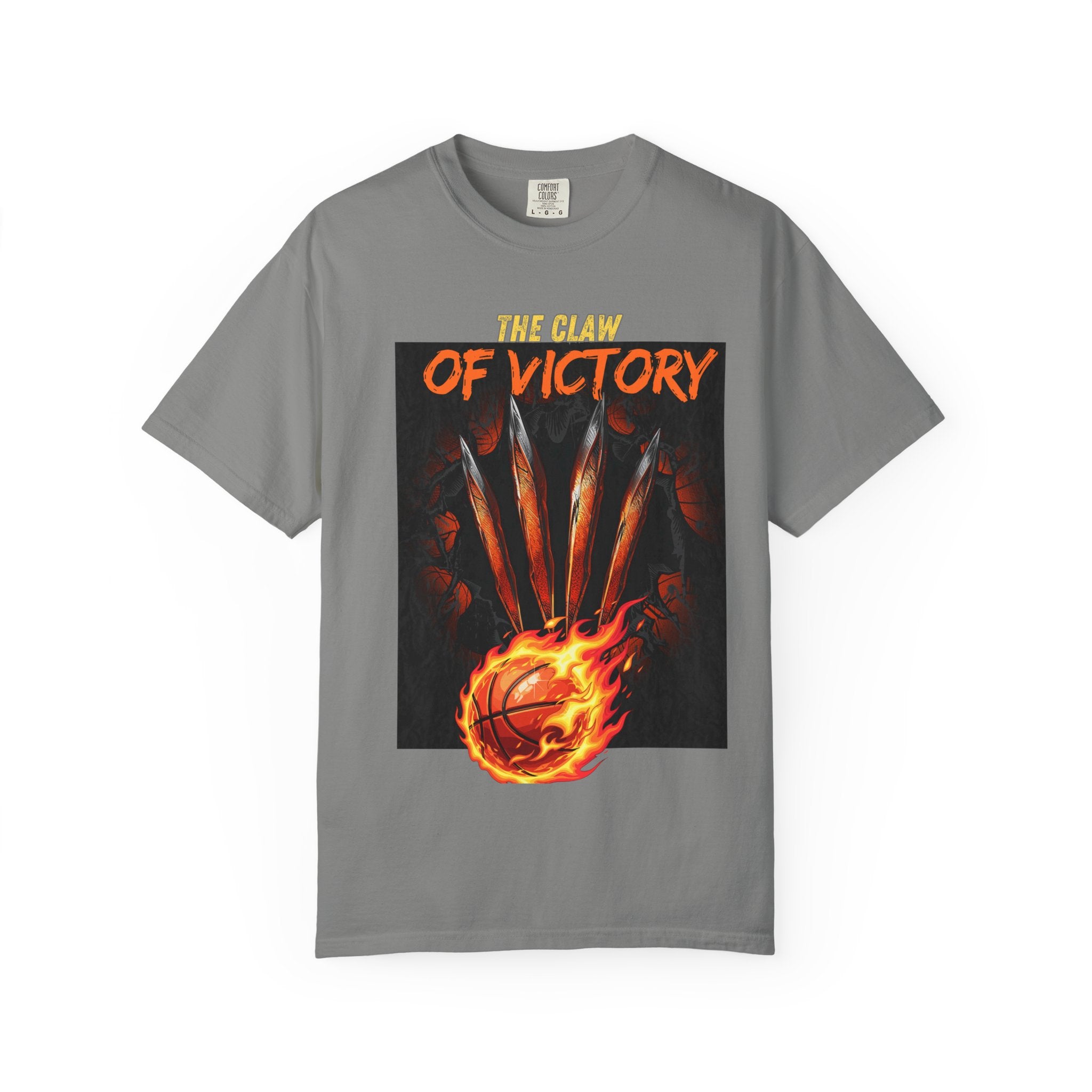 The Claw of Victory – Fierce Basketball Power DesignVictory Basketball Graphic T-Shirt