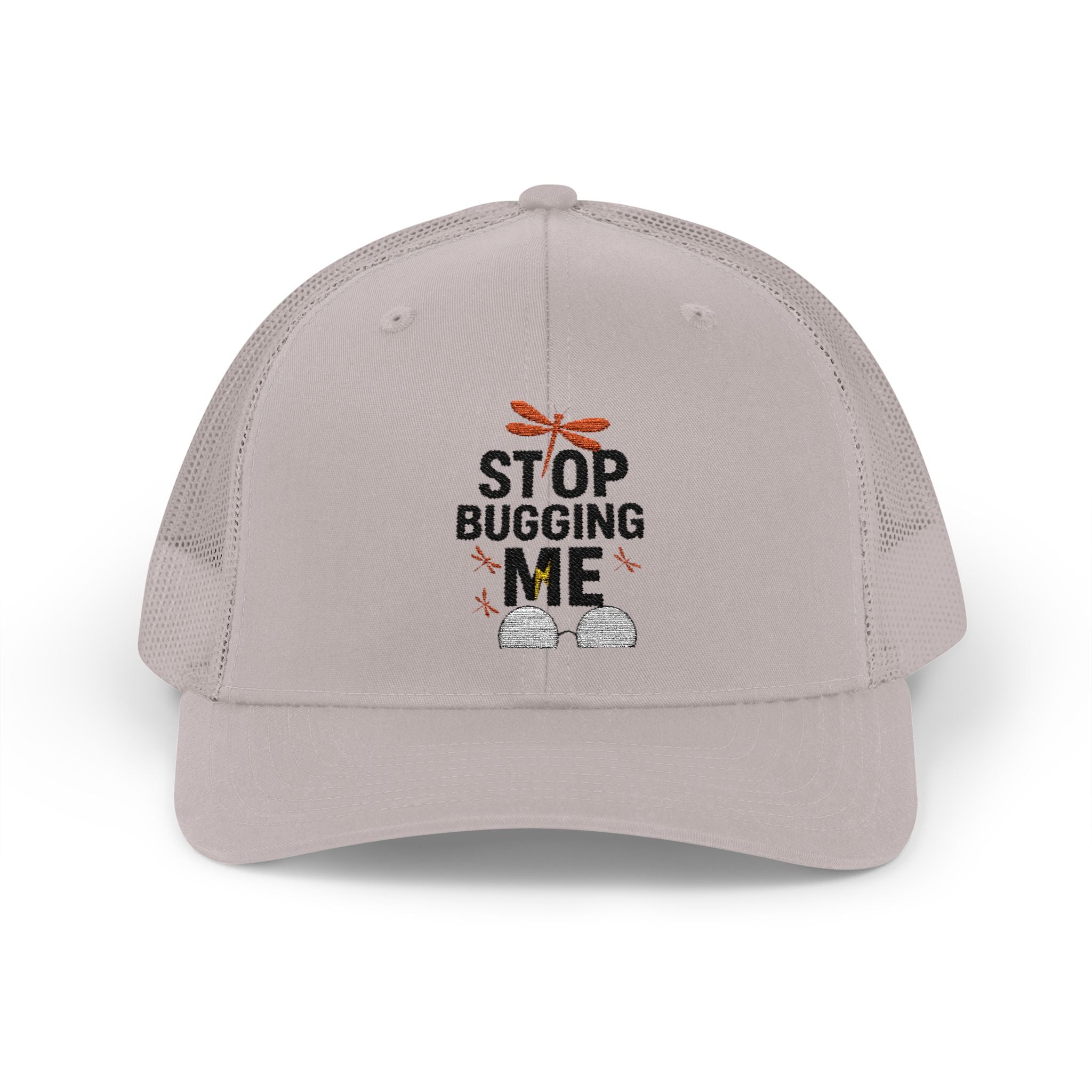 Funny Trucker Cap - Stop Bugging Me Hat, Gift for Him, Casual Style, Outdoor Fun, Adjustable Snapback Cap