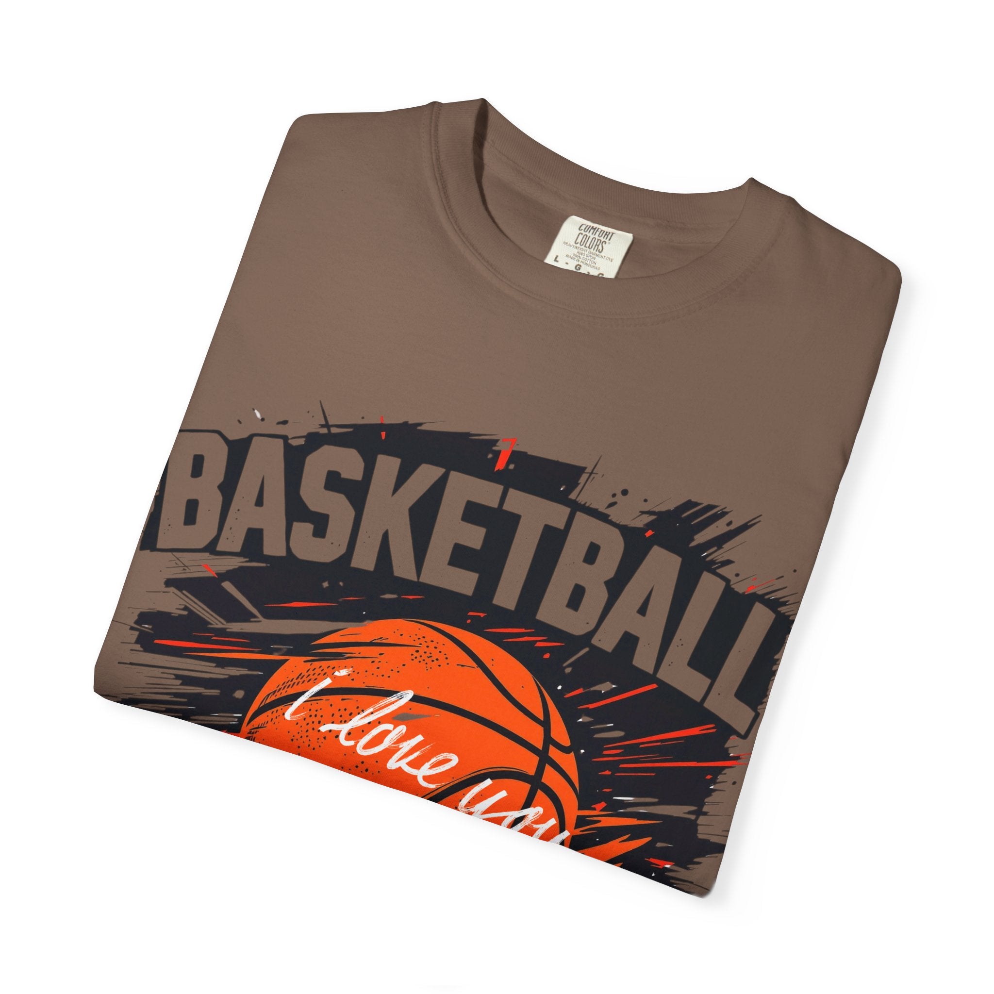 Basketball Love Unisex Garment-Dyed T-Shirt