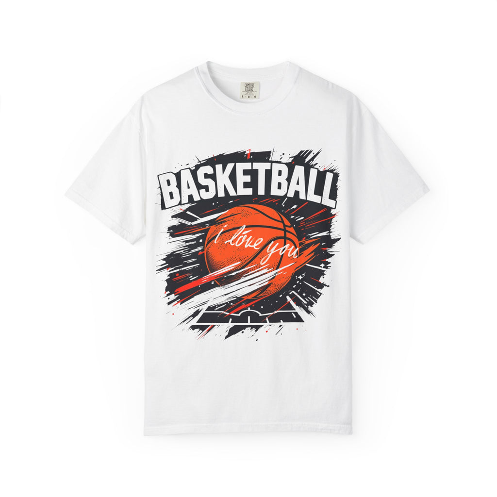 Basketball Love Unisex Garment-Dyed T-Shirt