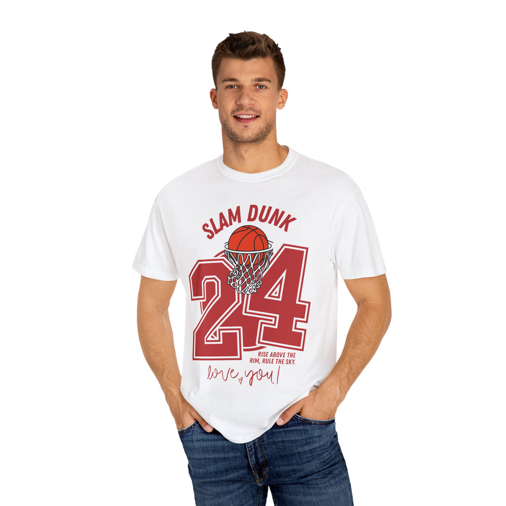 Slam Dunk Basketball T-Shirt – Unisex Garment-Dyed Tee