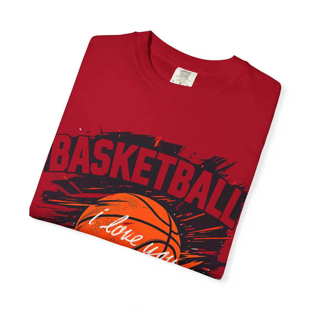 Basketball Love Unisex Garment-Dyed T-Shirt