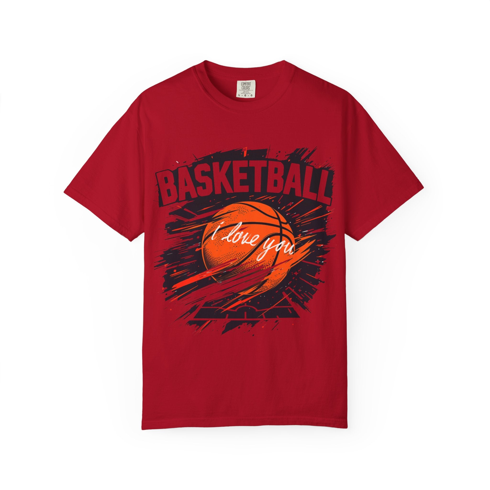 Basketball Love Unisex Garment-Dyed T-Shirt