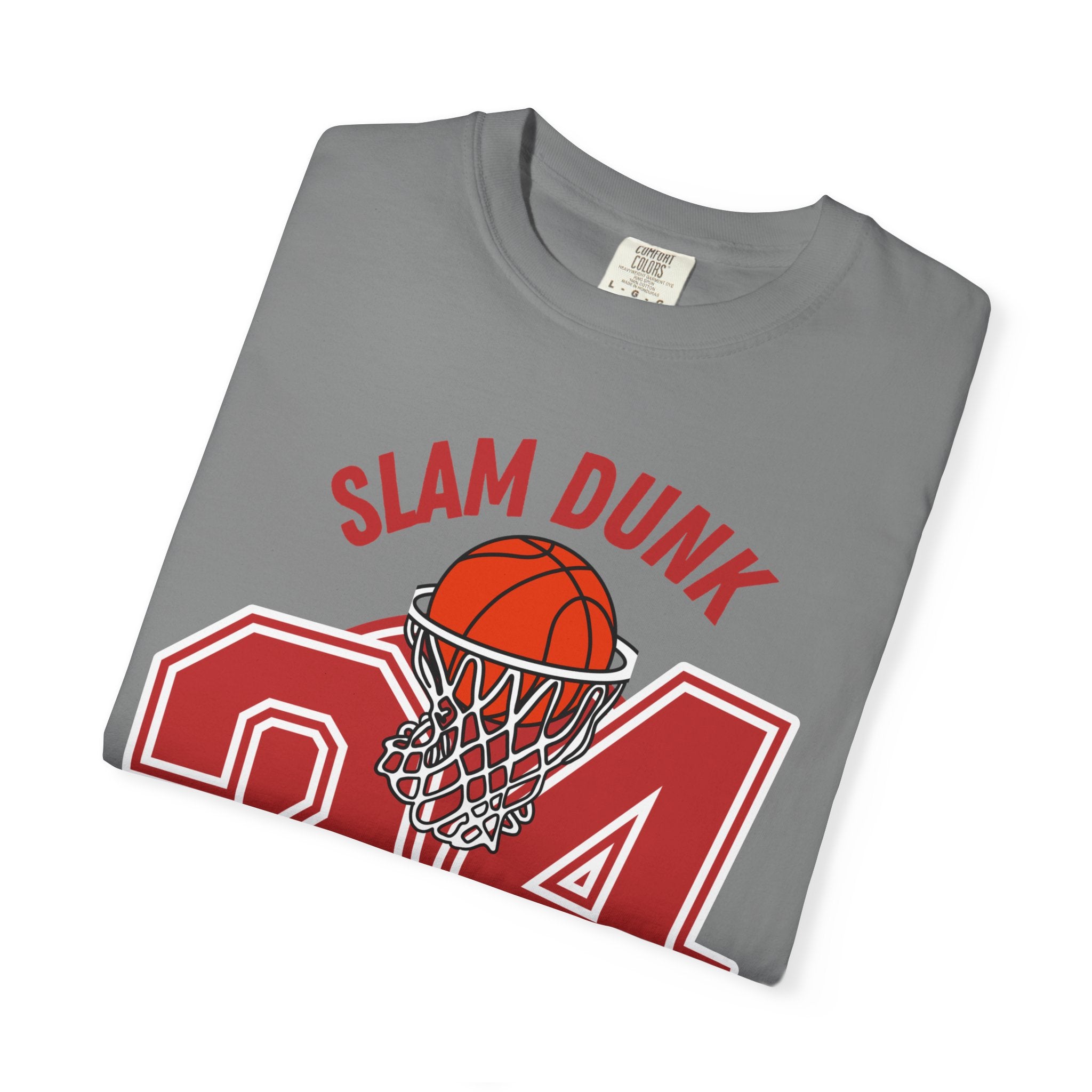 Slam Dunk Basketball T-Shirt – Unisex Garment-Dyed Tee