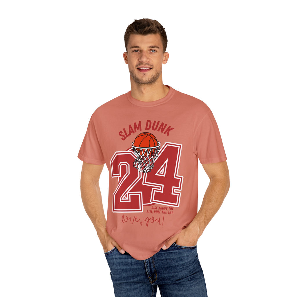 Slam Dunk Basketball T-Shirt – Unisex Garment-Dyed Tee