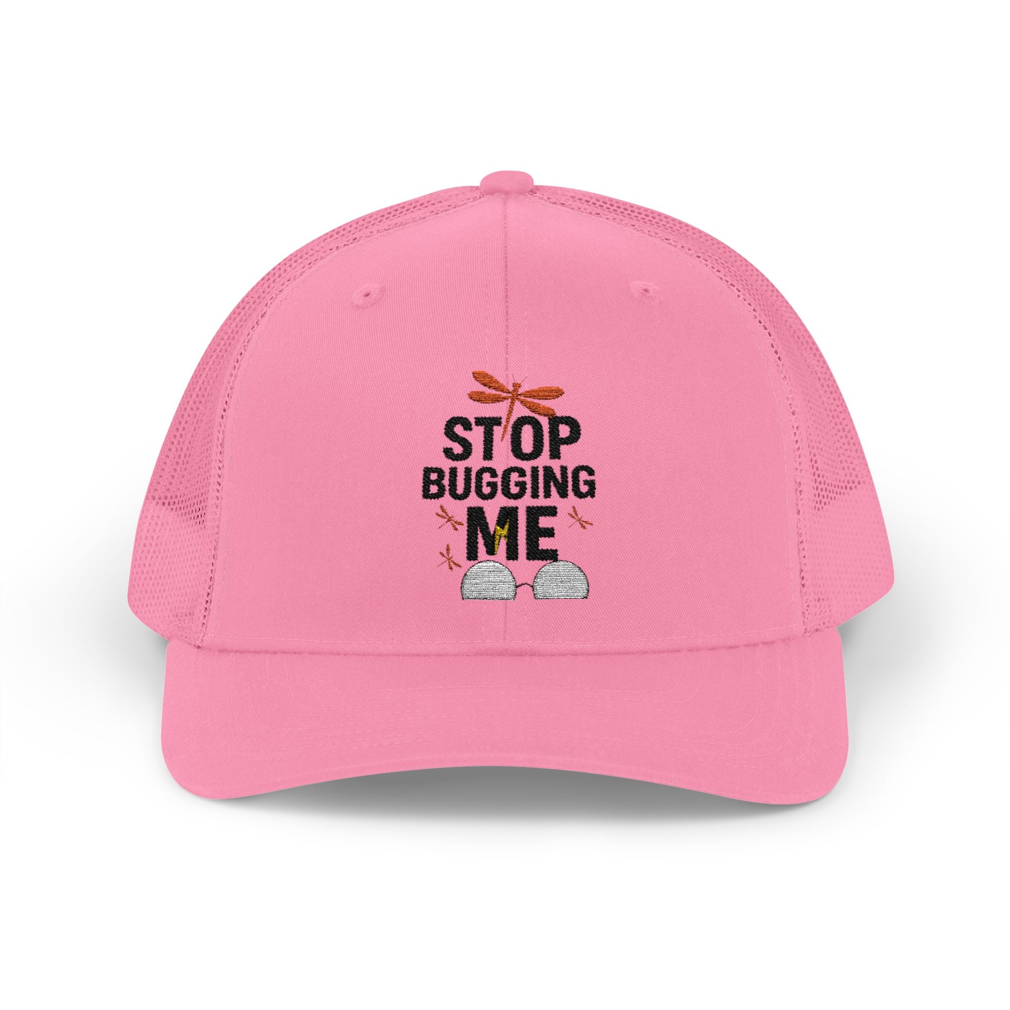 Funny Trucker Cap - Stop Bugging Me Hat, Gift for Him, Casual Style, Outdoor Fun, Adjustable Snapback Cap