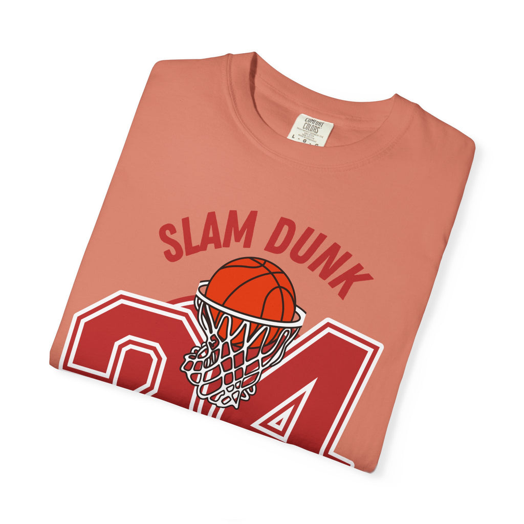 Slam Dunk Basketball T-Shirt – Unisex Garment-Dyed Tee