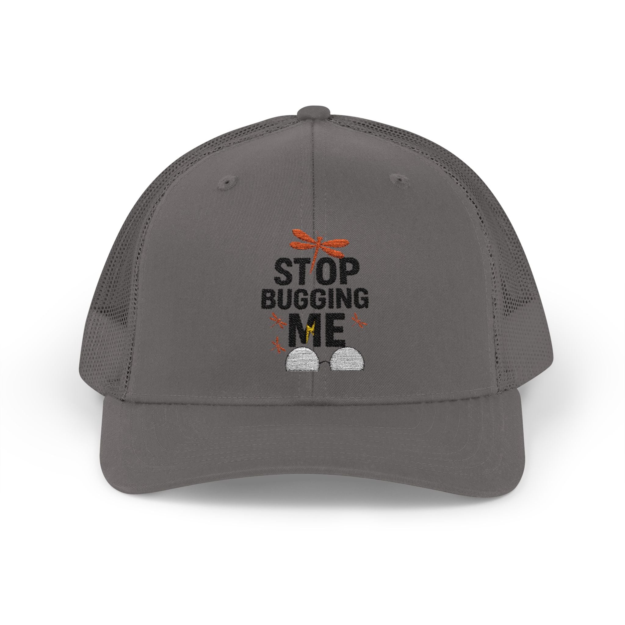 Funny Trucker Cap - Stop Bugging Me Hat, Gift for Him, Casual Style, Outdoor Fun, Adjustable Snapback Cap