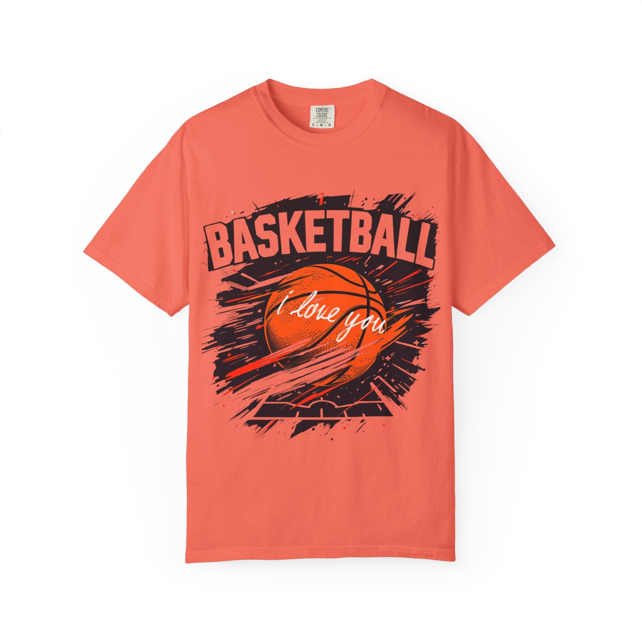 Basketball Love Unisex Garment-Dyed T-Shirt