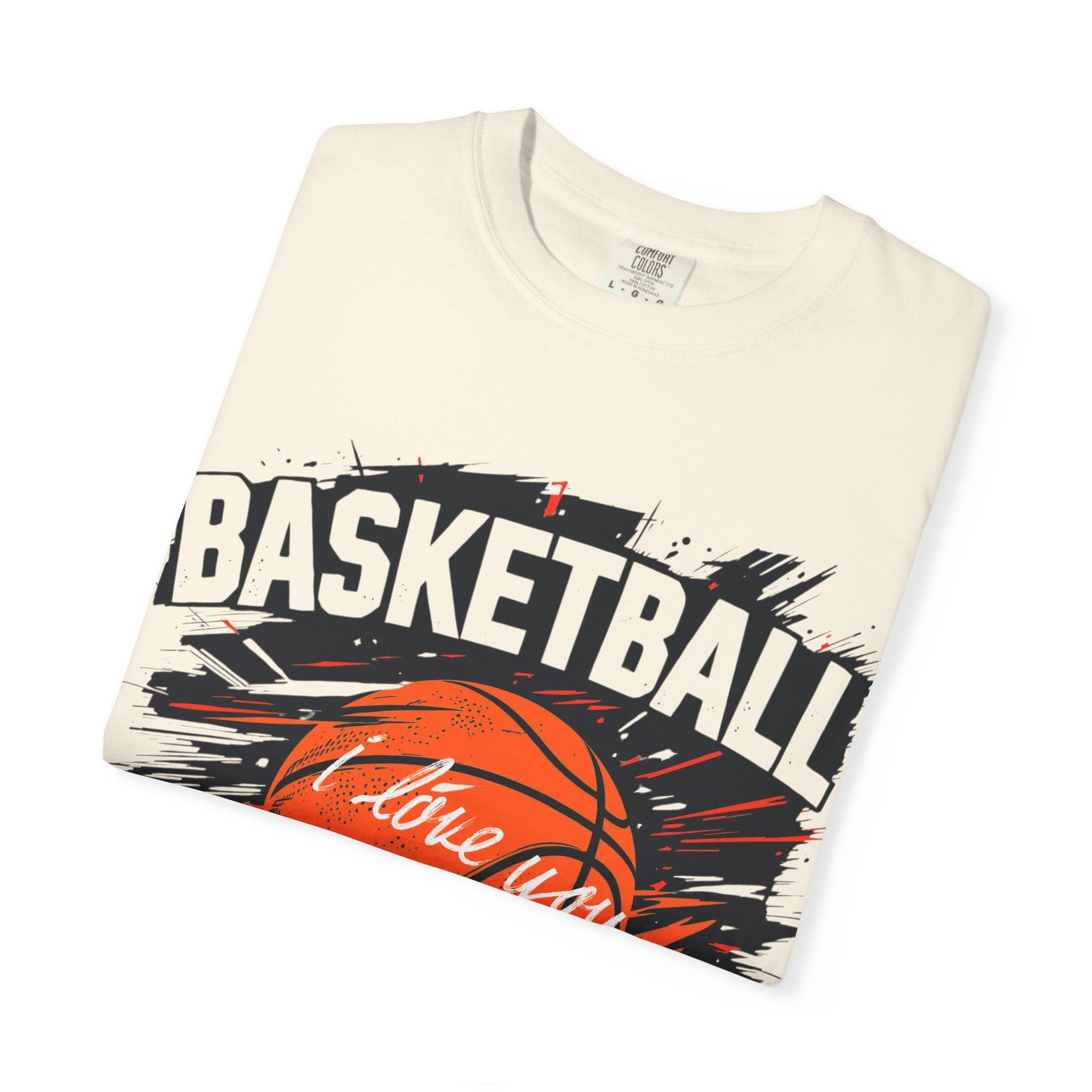 Basketball Love Unisex Garment-Dyed T-Shirt