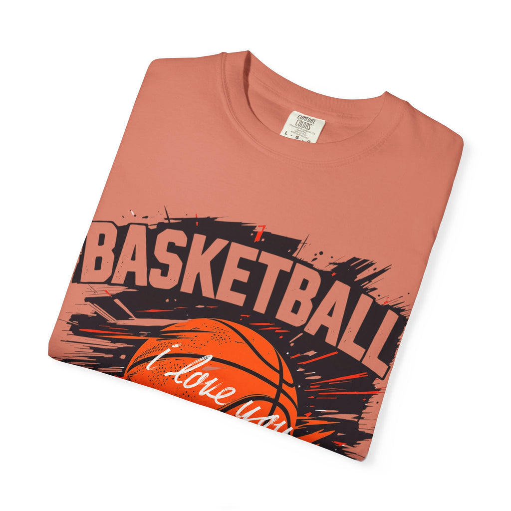 Basketball Love Unisex Garment-Dyed T-Shirt