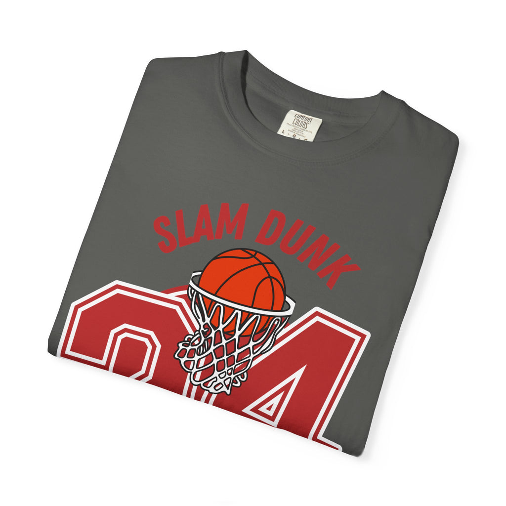 Slam Dunk Basketball T-Shirt – Unisex Garment-Dyed Tee