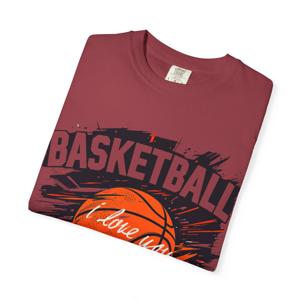 Basketball Love Unisex Garment-Dyed T-Shirt