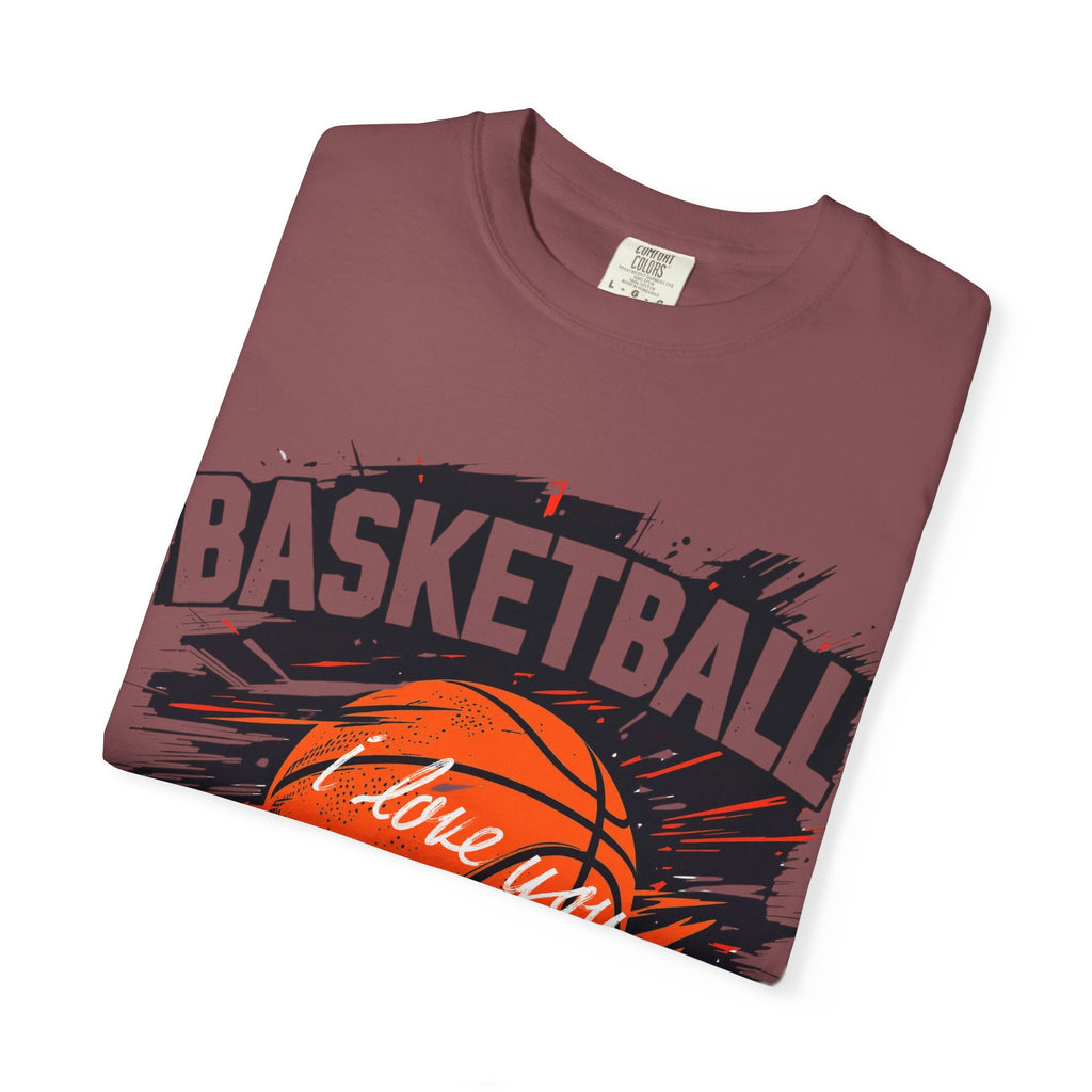Basketball Love Unisex Garment-Dyed T-Shirt