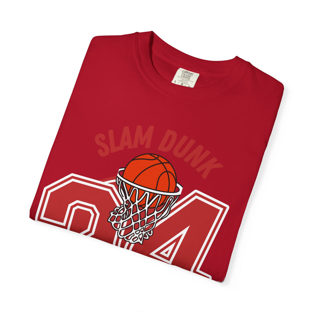 Slam Dunk Basketball T-Shirt – Unisex Garment-Dyed Tee