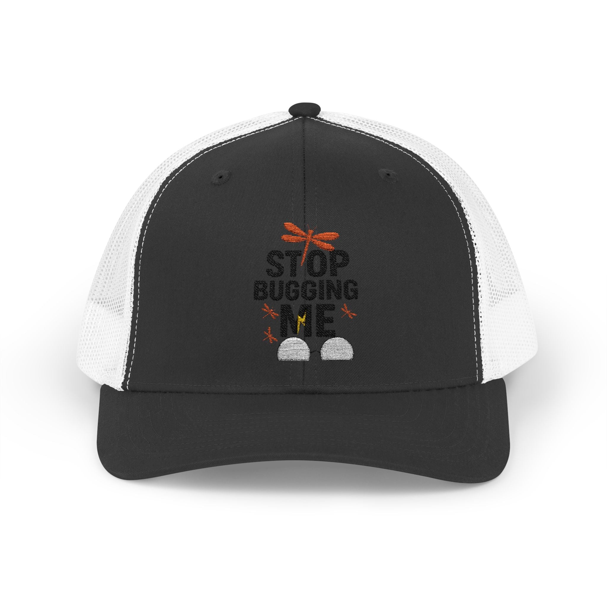 Funny Trucker Cap - Stop Bugging Me Hat, Gift for Him, Casual Style, Outdoor Fun, Adjustable Snapback Cap