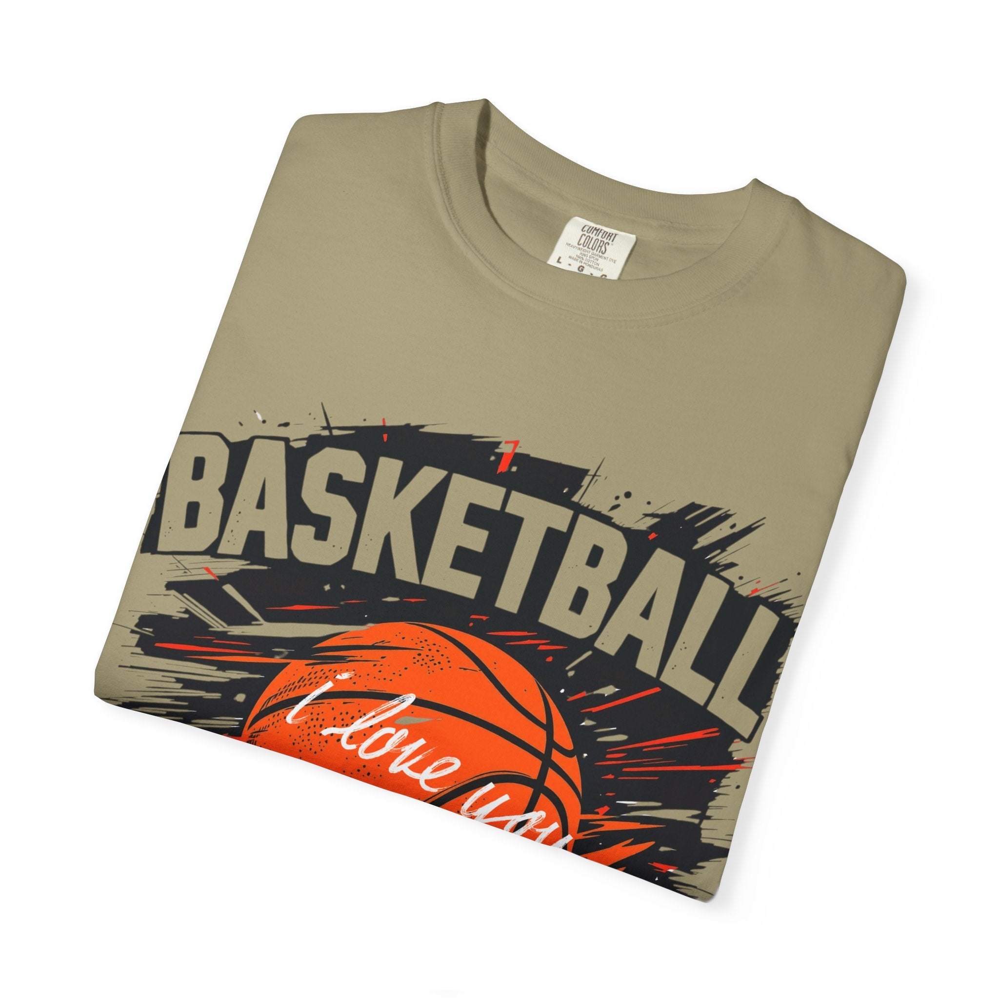 Basketball Love Unisex Garment-Dyed T-Shirt