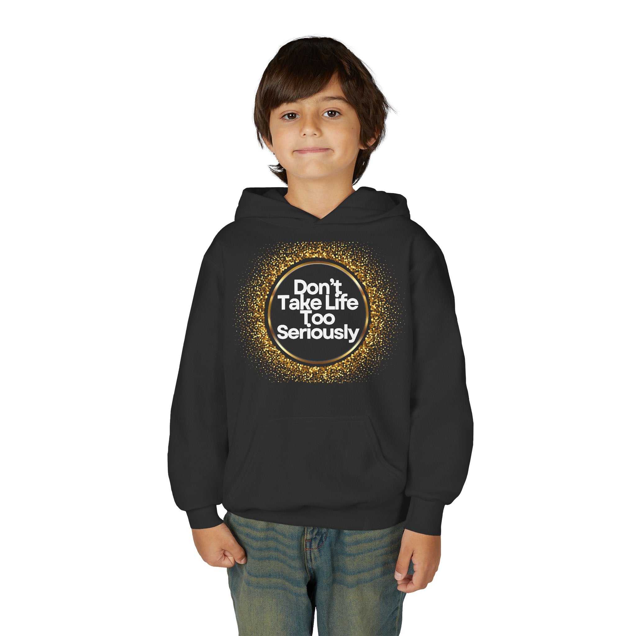 Youth Floral Circle Sweatshirt, Cozy Hoodie for Teens, Perfect Gift for Birthdays, Casual Wear, Spring and Fall Fashion