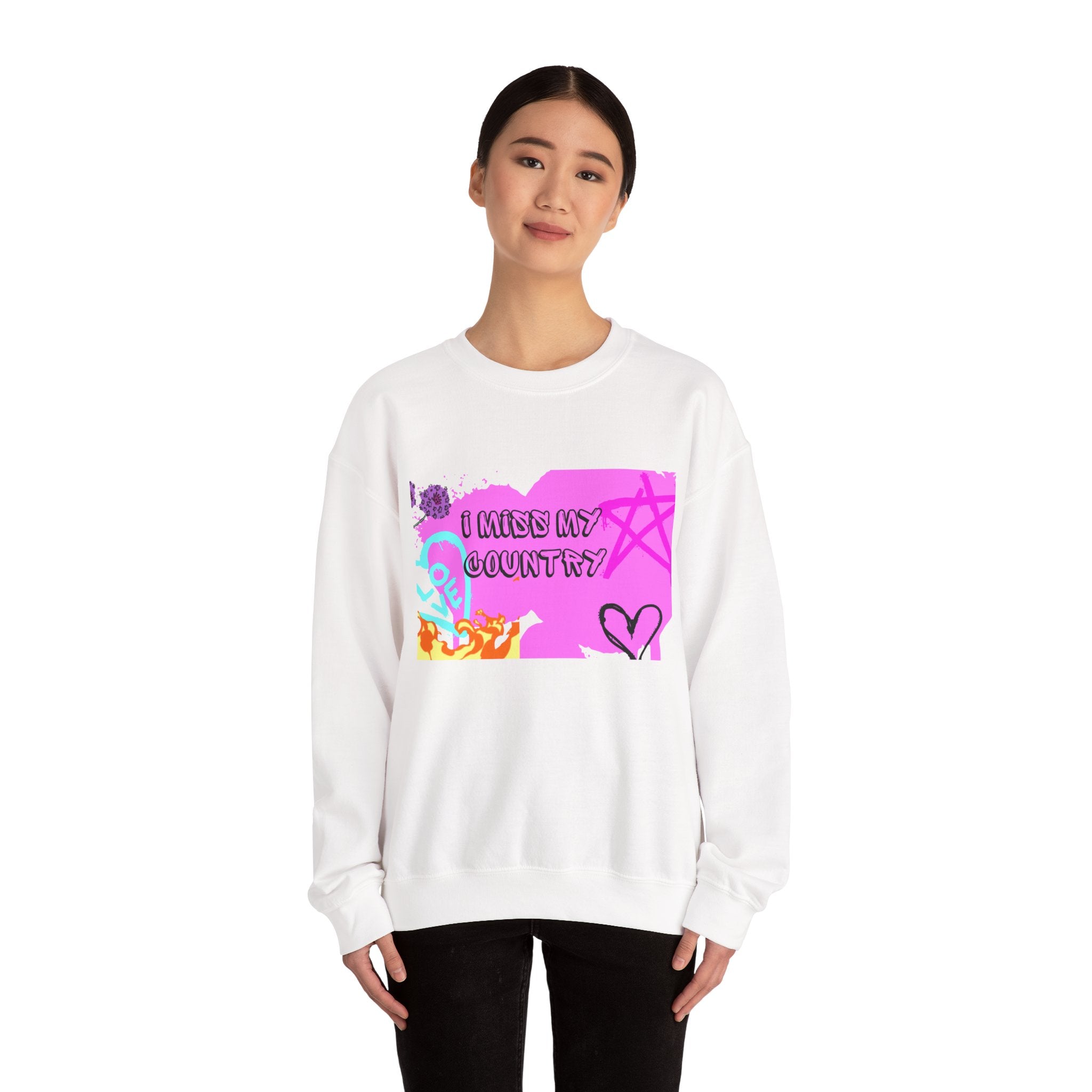 Retro-Style Crewneck Sweatshirt, Fun and Colorful Apparel for Expressive Souls, Perfect for Everyday Wear, Gifts for Friends, Casual Outings