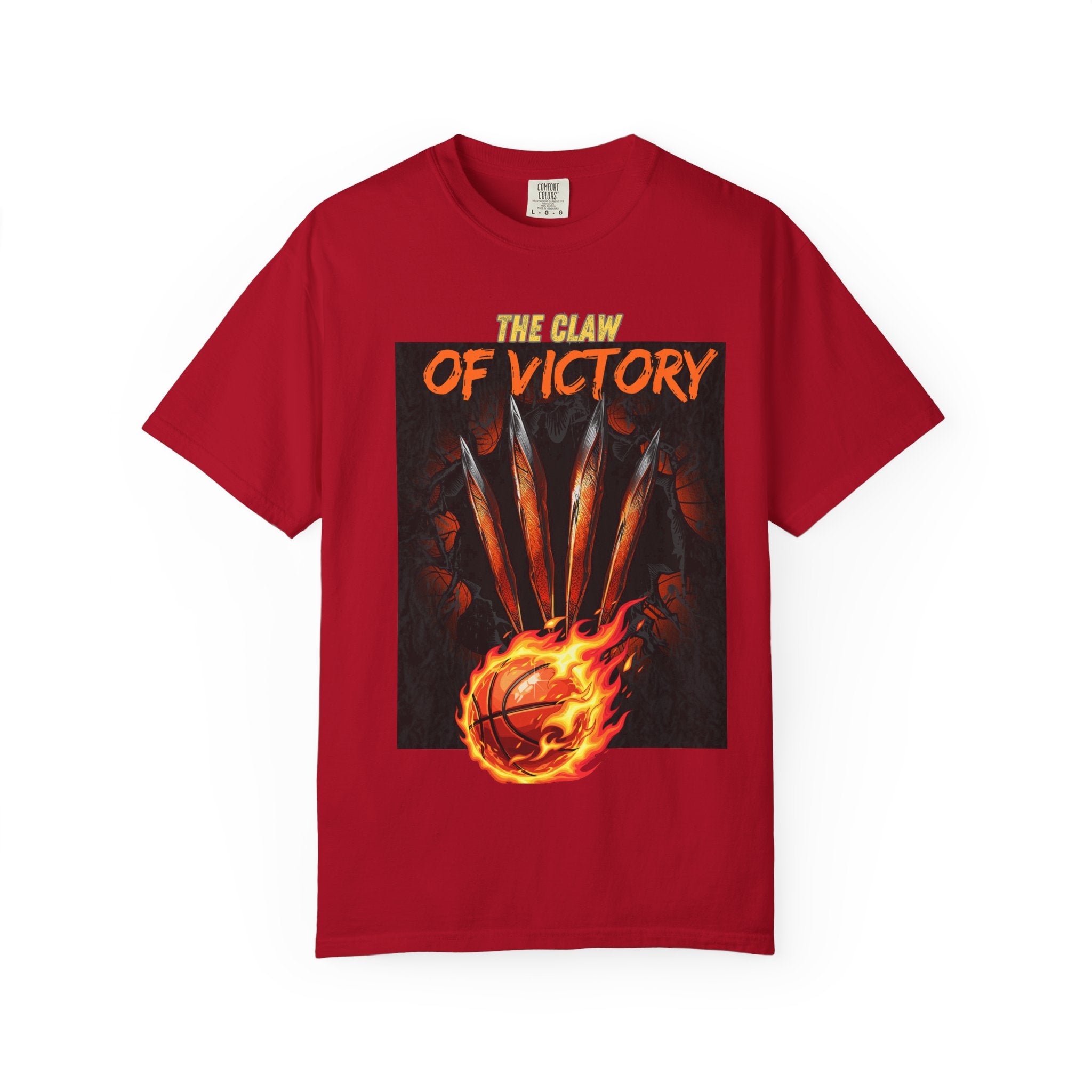 The Claw of Victory – Fierce Basketball Power DesignVictory Basketball Graphic T-Shirt