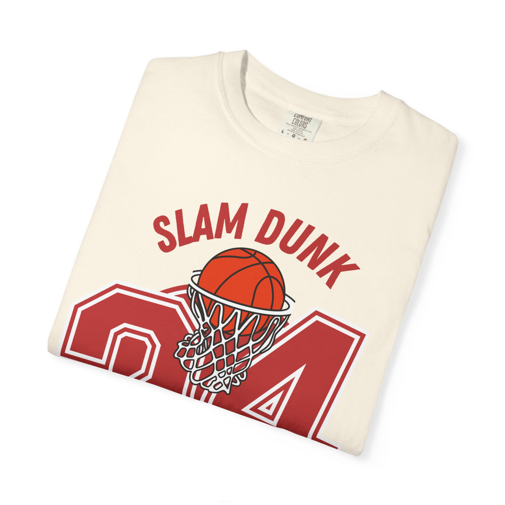 Slam Dunk Basketball T-Shirt – Unisex Garment-Dyed Tee