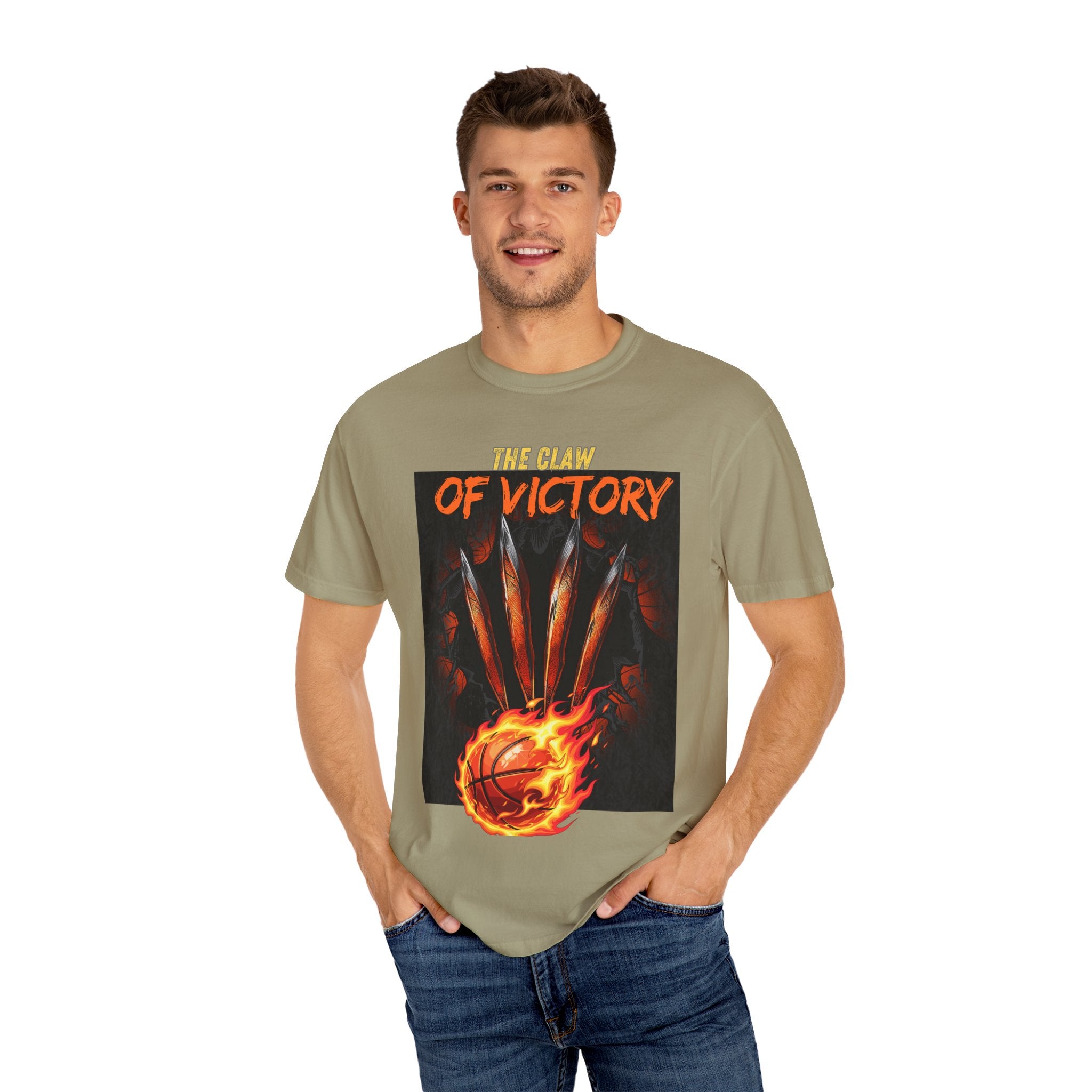 The Claw of Victory – Fierce Basketball Power DesignVictory Basketball Graphic T-Shirt