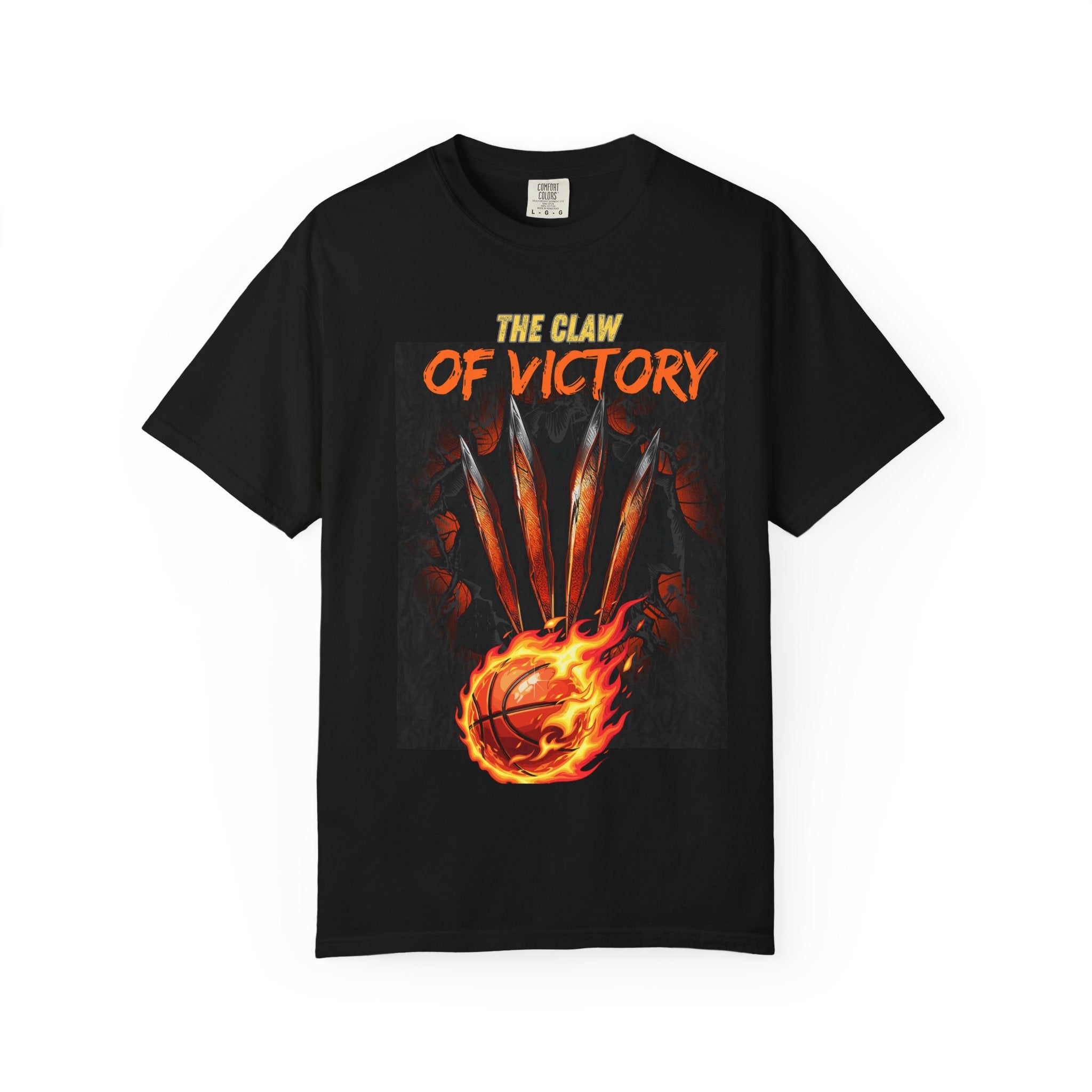The Claw of Victory – Fierce Basketball Power DesignVictory Basketball Graphic T-Shirt