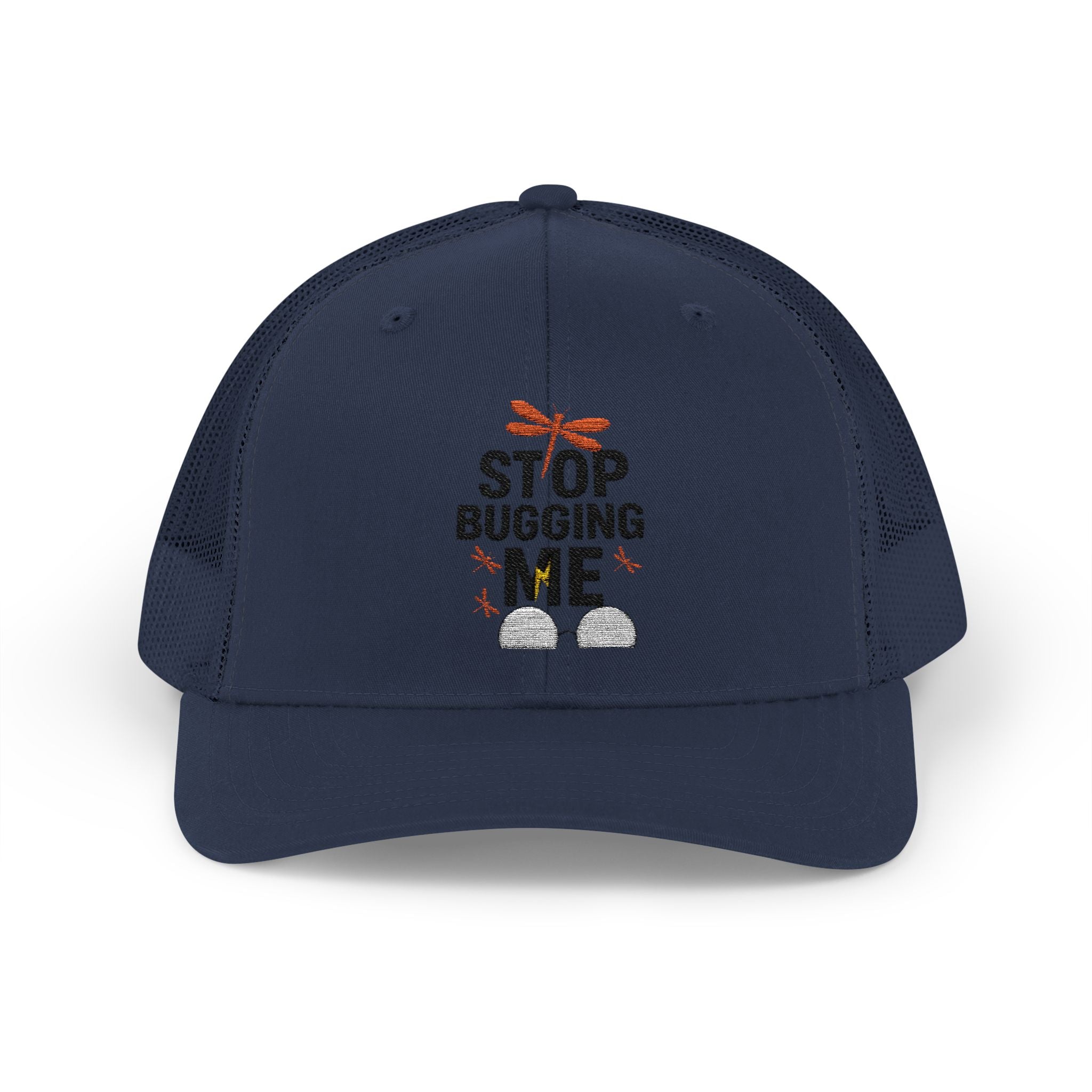 Funny Trucker Cap - Stop Bugging Me Hat, Gift for Him, Casual Style, Outdoor Fun, Adjustable Snapback Cap