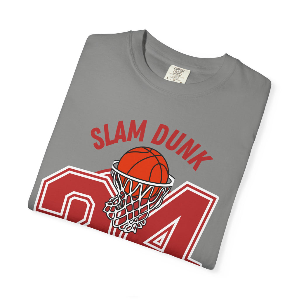 Slam Dunk Basketball T-Shirt – Unisex Garment-Dyed Tee