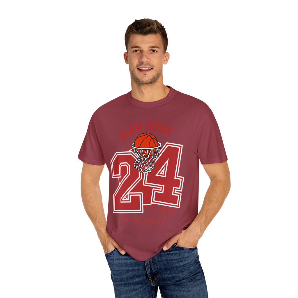 Slam Dunk Basketball T-Shirt – Unisex Garment-Dyed Tee