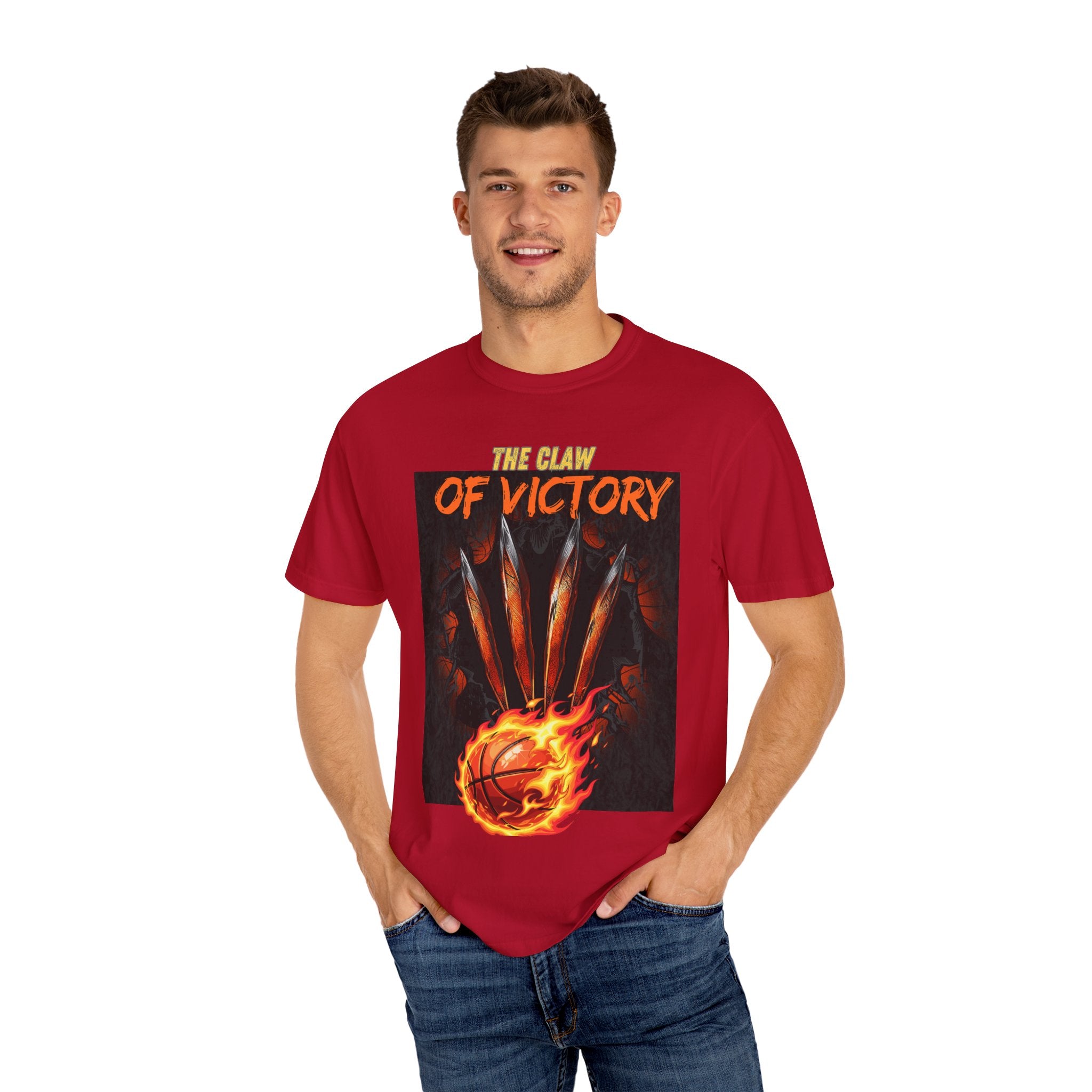The Claw of Victory – Fierce Basketball Power DesignVictory Basketball Graphic T-Shirt