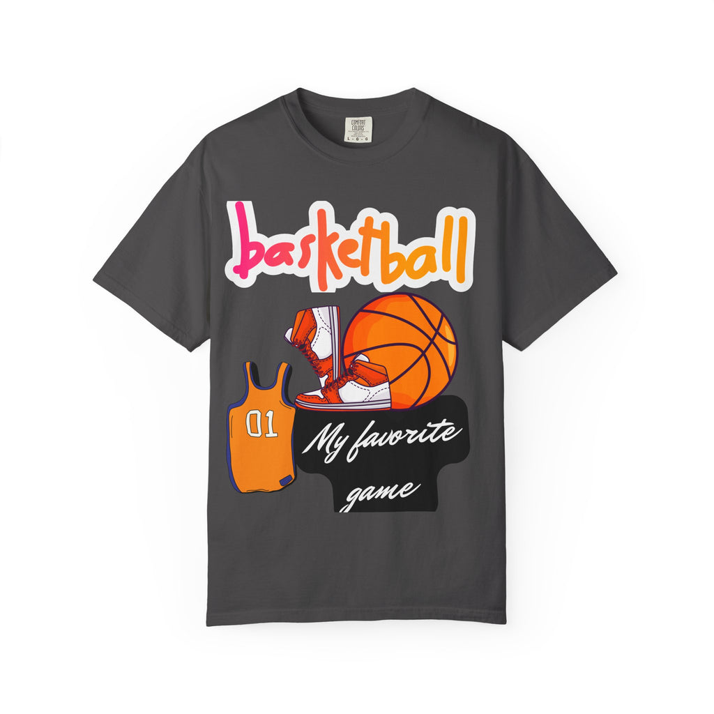 Basketball-Themed Unisex T-Shirt, My Favorite Game, Sporty Tee, Gift for Athletes, Casual Wear, Basketball Fan Apparel