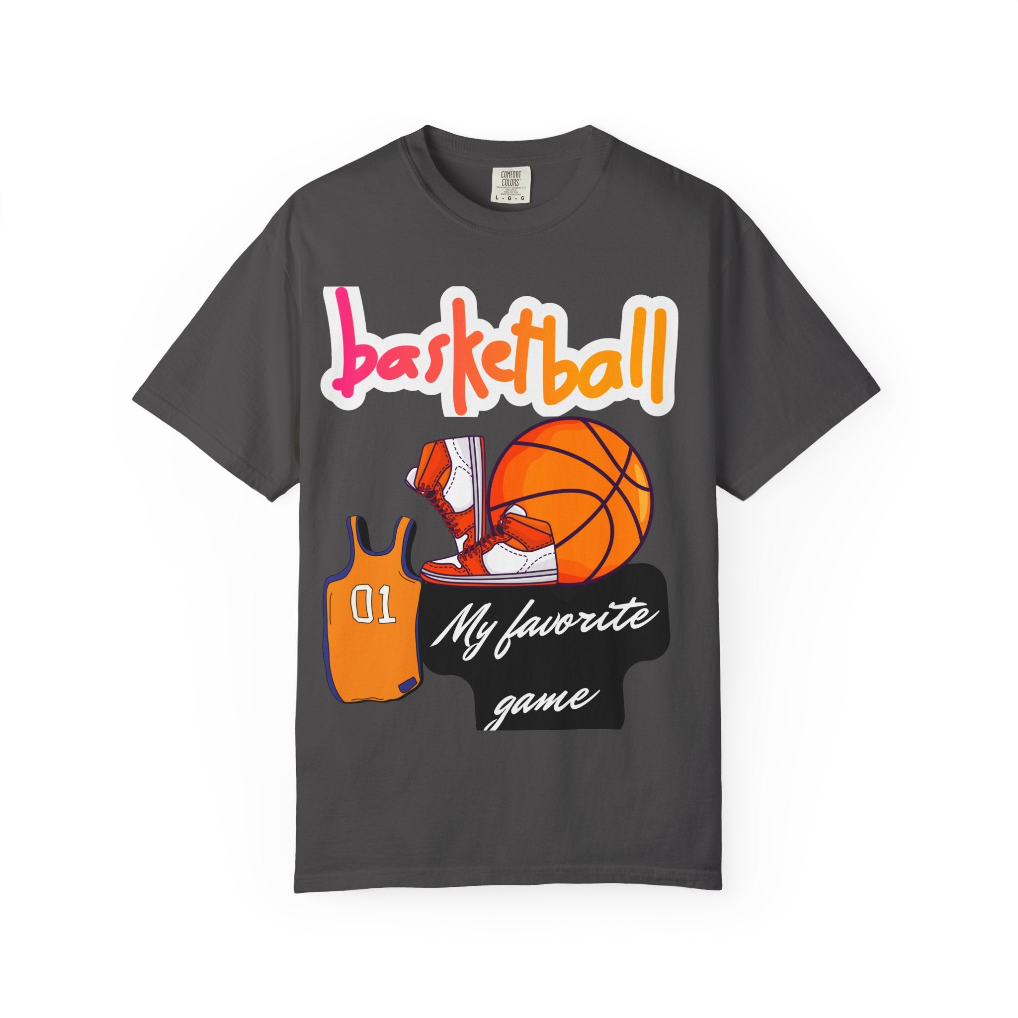 Basketball-Themed Unisex T-Shirt, My Favorite Game, Sporty Tee, Gift for Athletes, Casual Wear, Basketball Fan Apparel