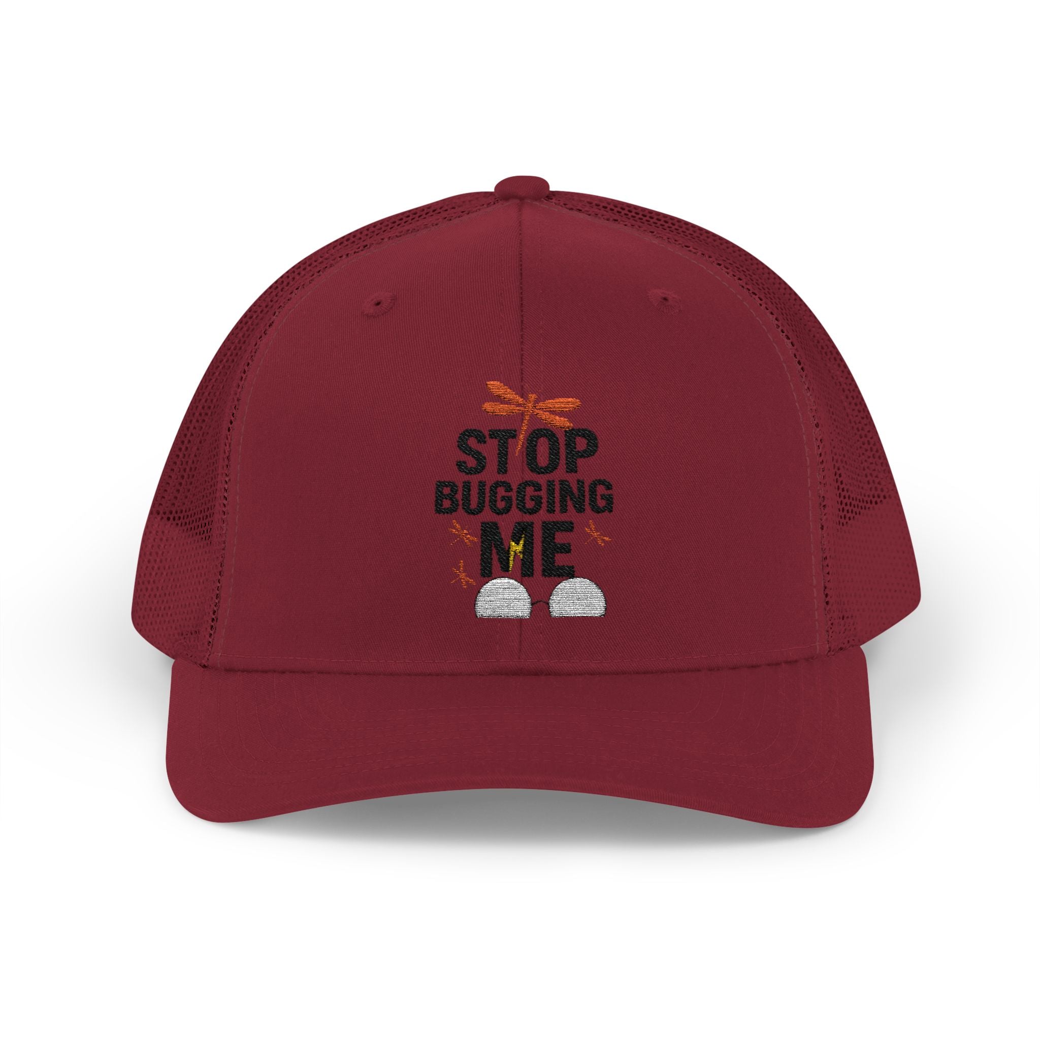 Funny Trucker Cap - Stop Bugging Me Hat, Gift for Him, Casual Style, Outdoor Fun, Adjustable Snapback Cap