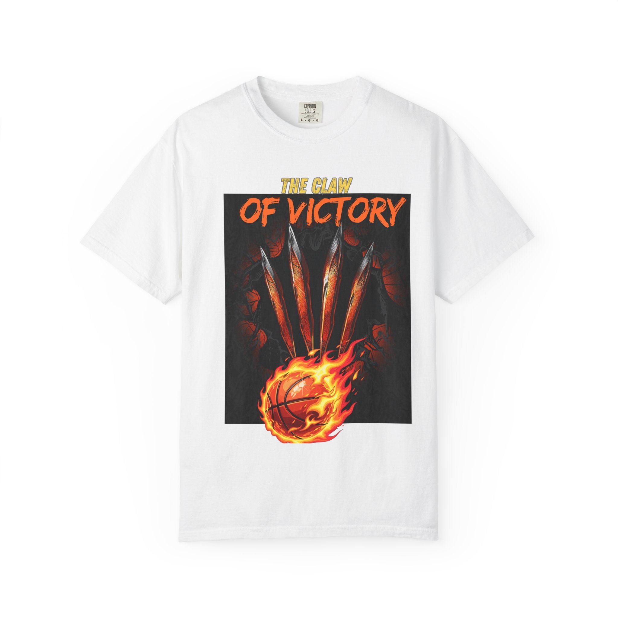 The Claw of Victory – Fierce Basketball Power DesignVictory Basketball Graphic T-Shirt