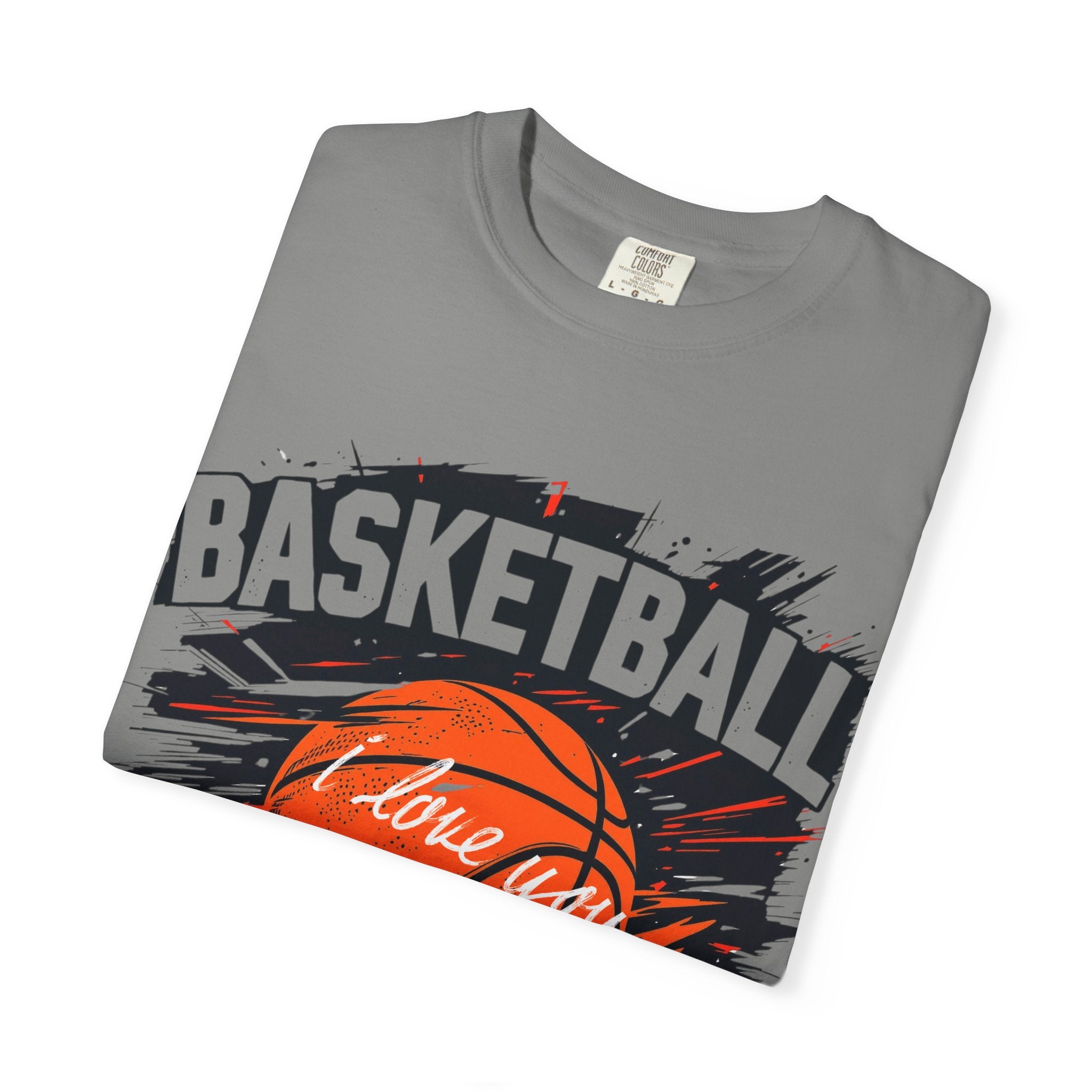 Basketball Love Unisex Garment-Dyed T-Shirt