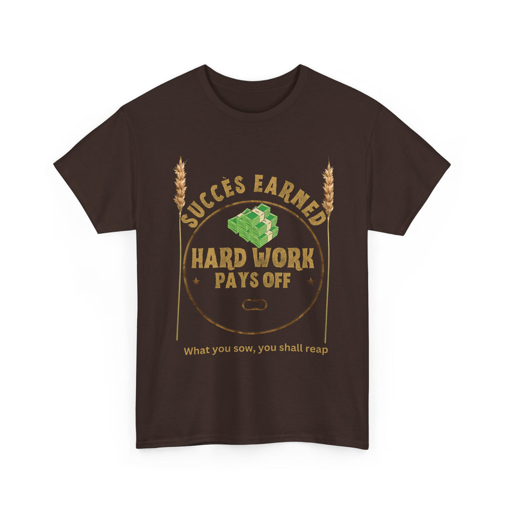 Hard Work Pays Off Unisex Heavy Cotton Tee