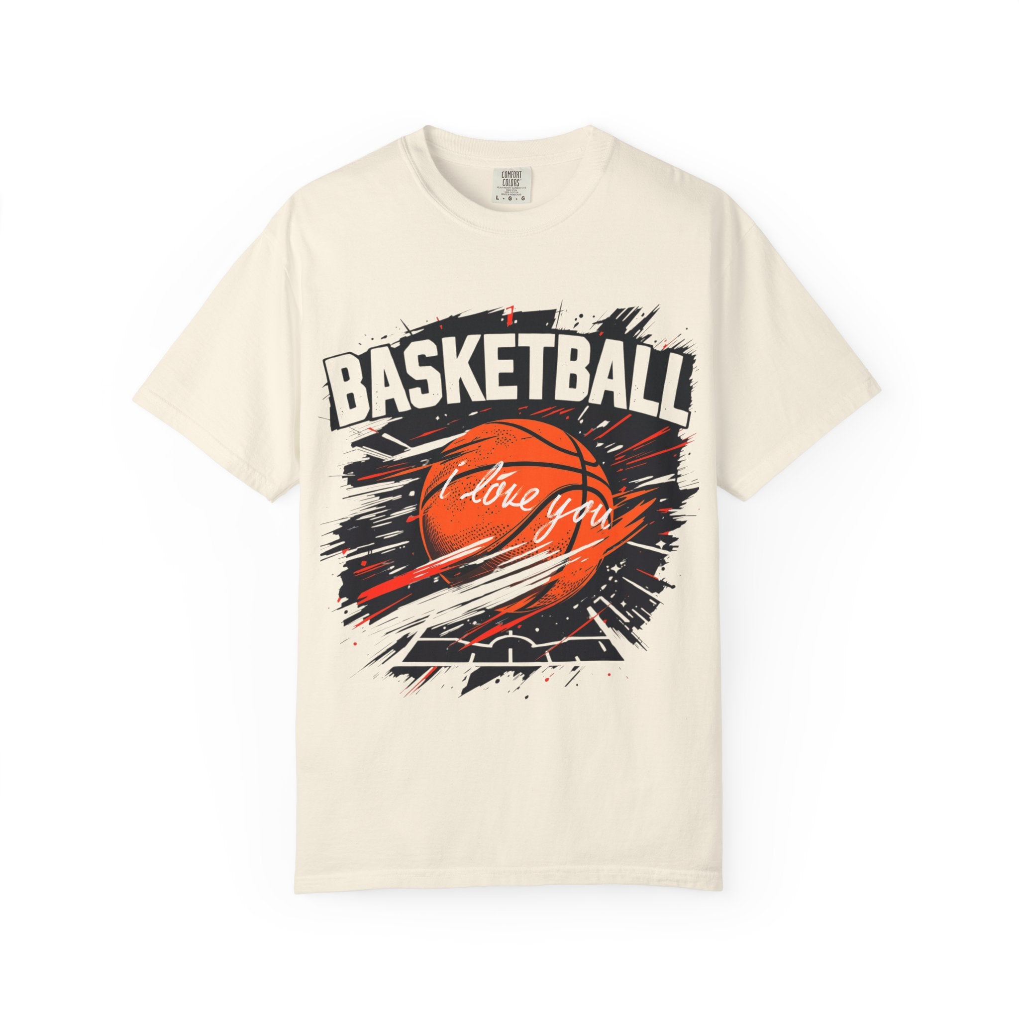 Basketball Love Unisex Garment-Dyed T-Shirt