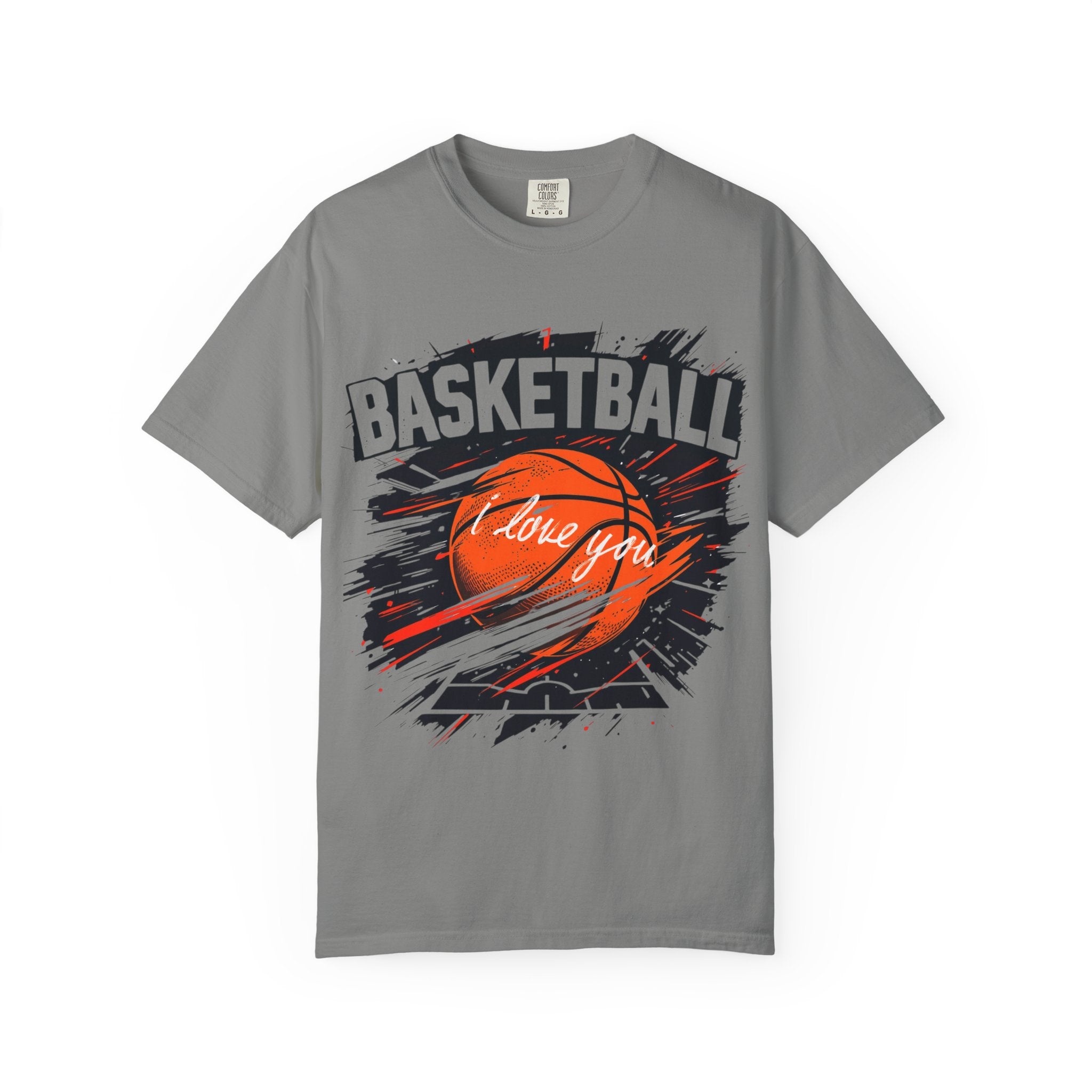 Basketball Love Unisex Garment-Dyed T-Shirt