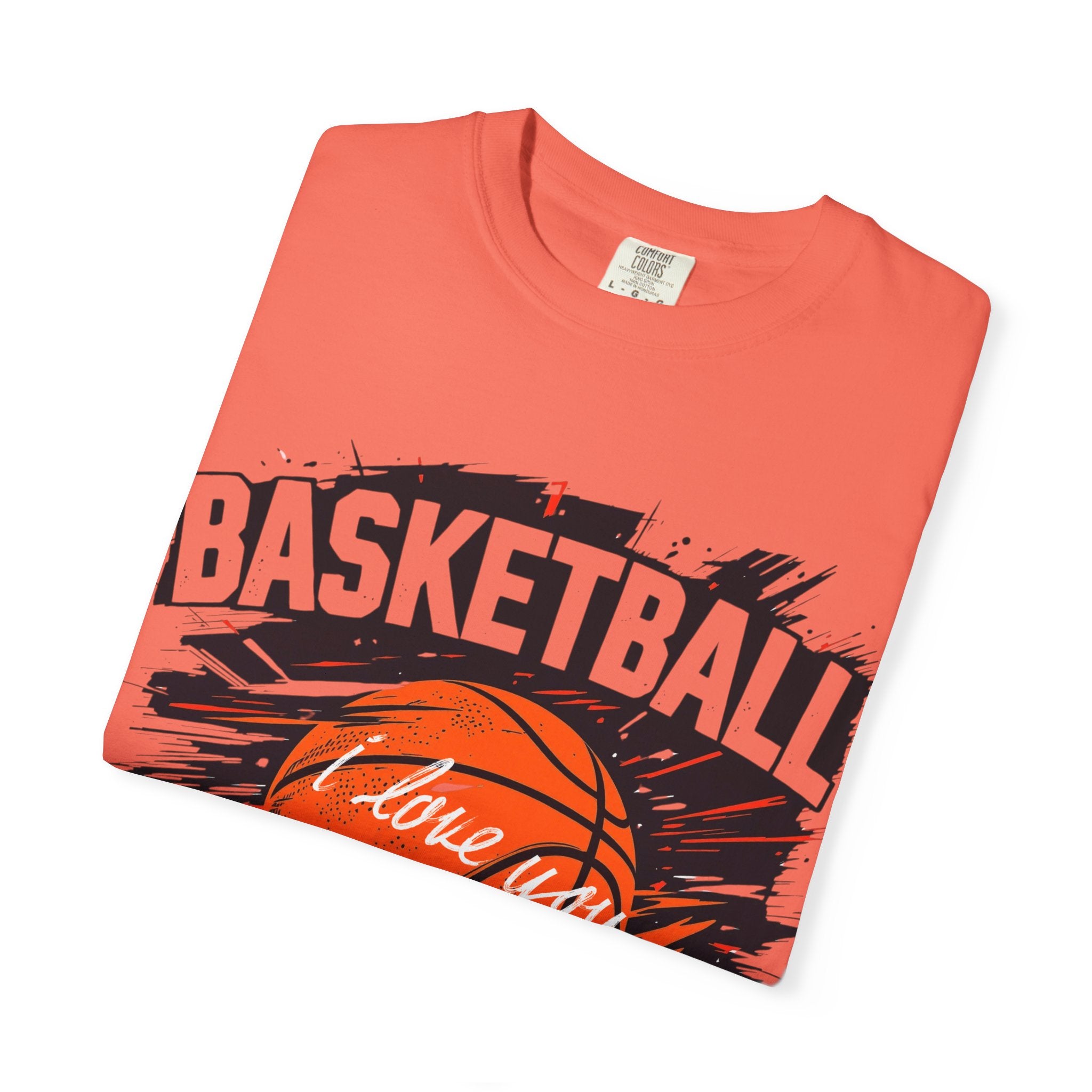 Basketball Love Unisex Garment-Dyed T-Shirt