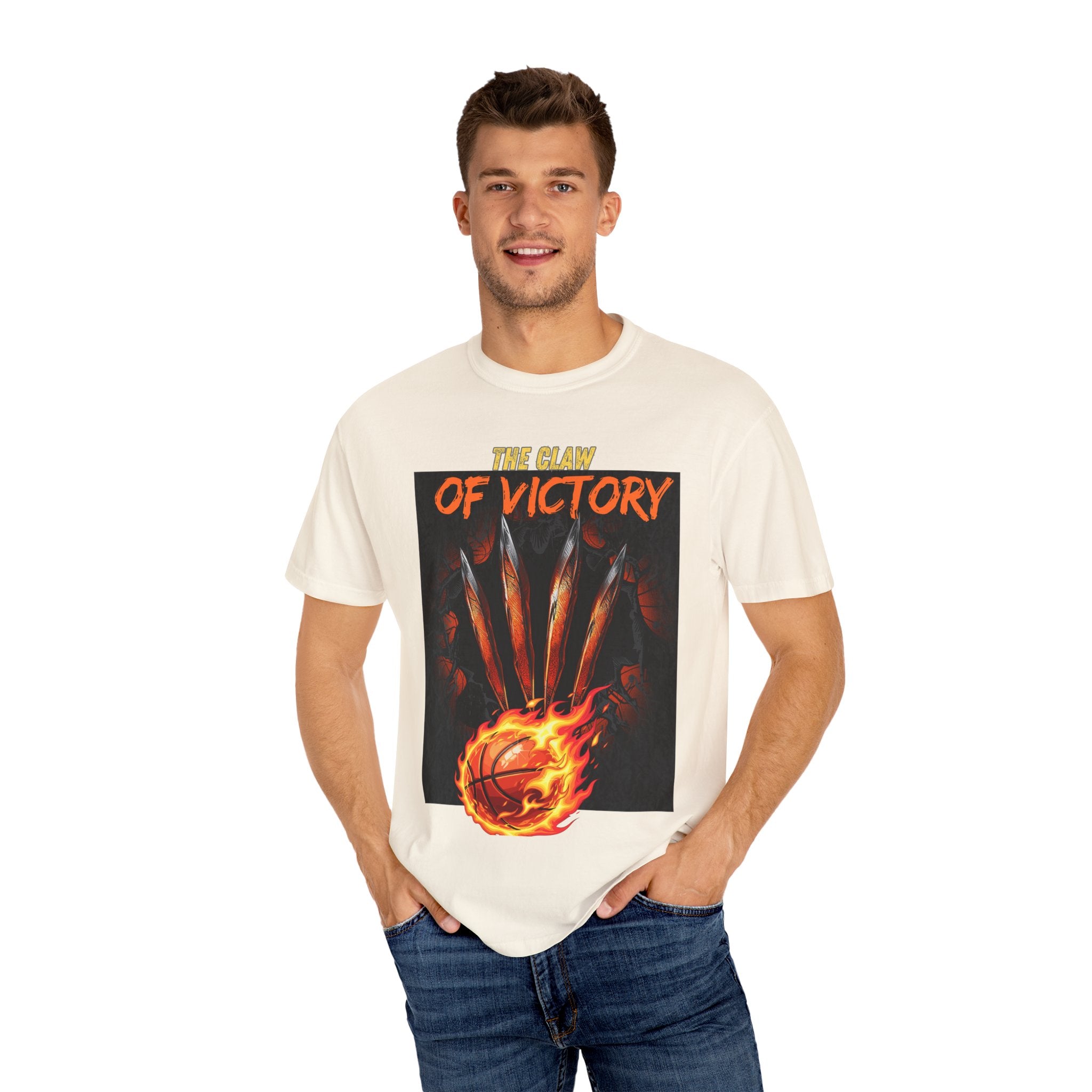 The Claw of Victory – Fierce Basketball Power DesignVictory Basketball Graphic T-Shirt