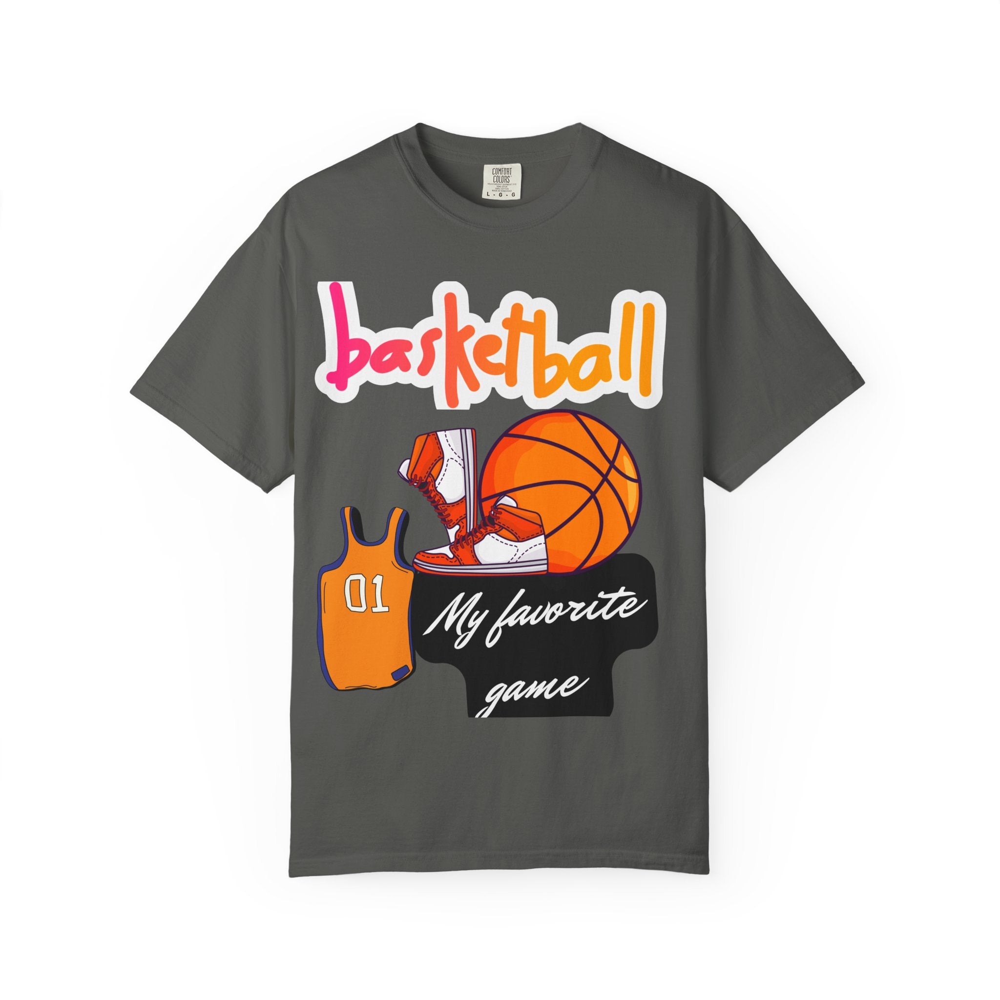 Basketball-Themed Unisex T-Shirt, My Favorite Game, Sporty Tee, Gift for Athletes, Casual Wear, Basketball Fan Apparel