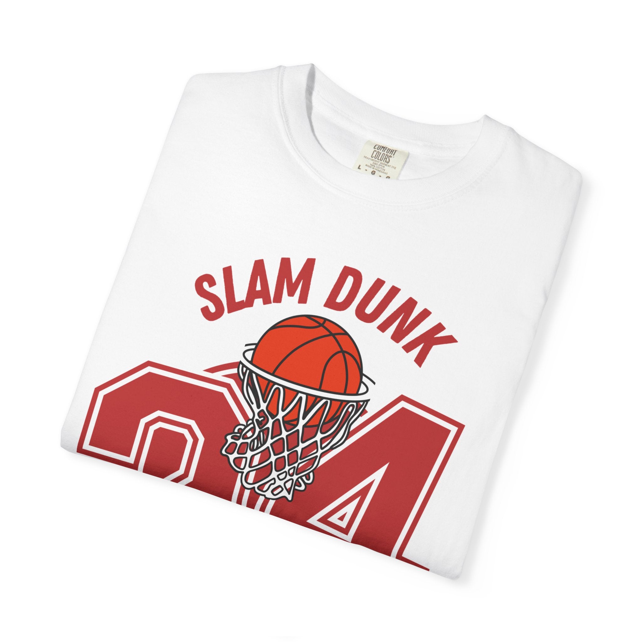 Slam Dunk Basketball T-Shirt – Unisex Garment-Dyed Tee
