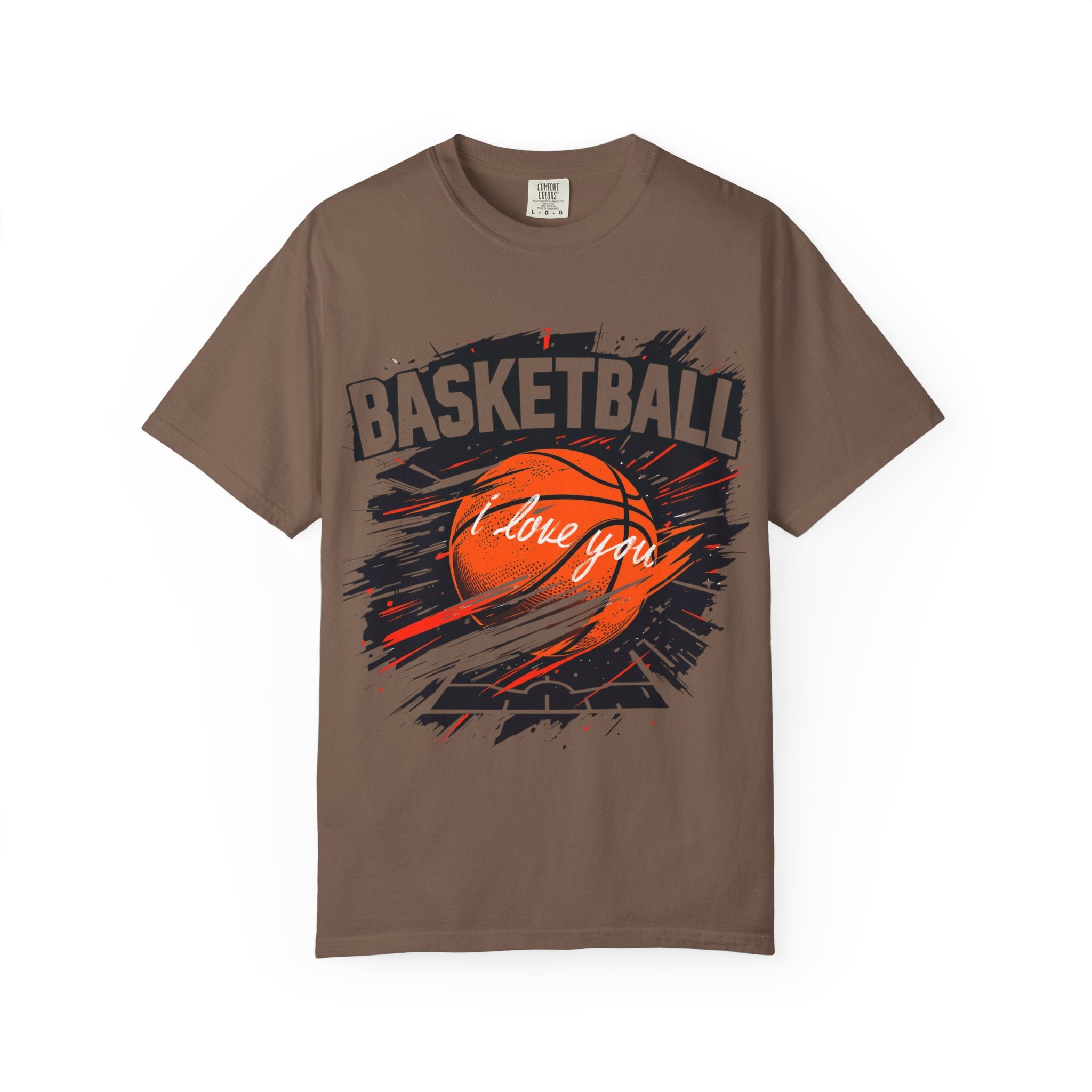 Basketball Love Unisex Garment-Dyed T-Shirt